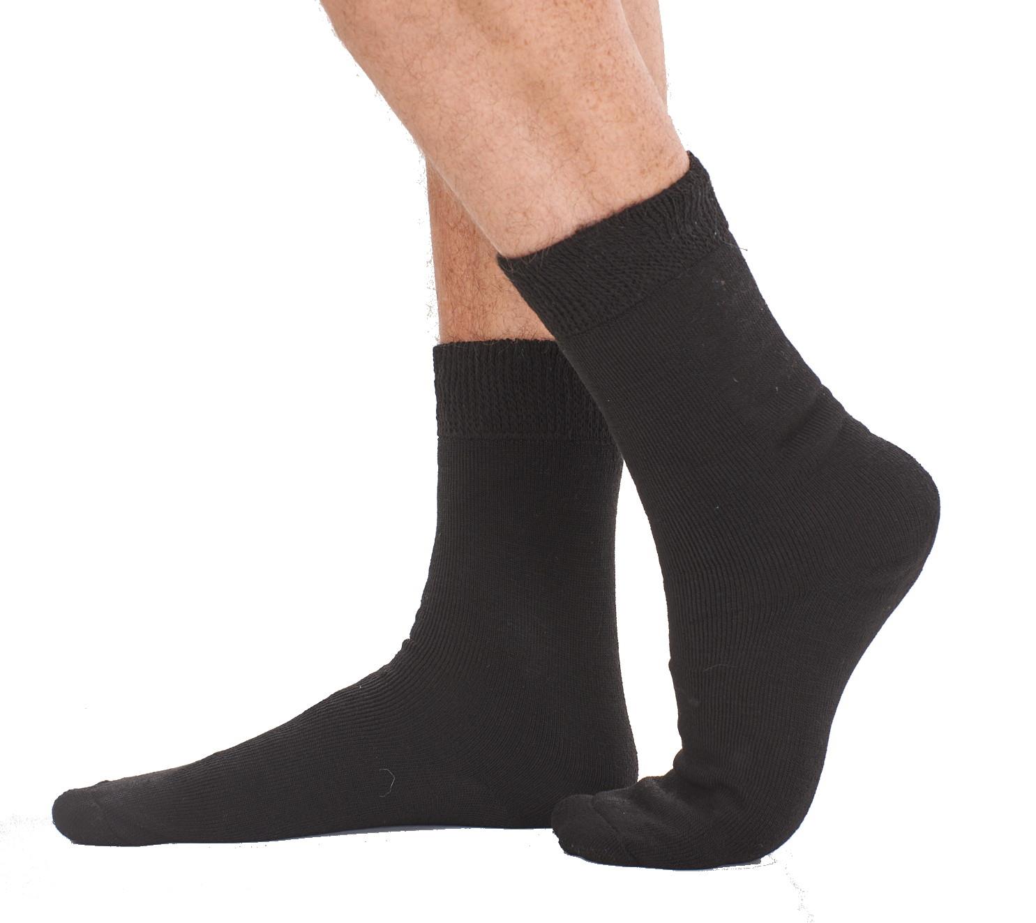 Kids Ladies 6 Pack Thick Warm Comfy Brushed Lined Black Thermal Winter Socks - Picture 2 of 7