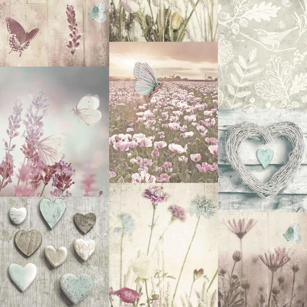 Arthouse Tranquil Dreams Collage Teal Wallpaper 674200 eBay
