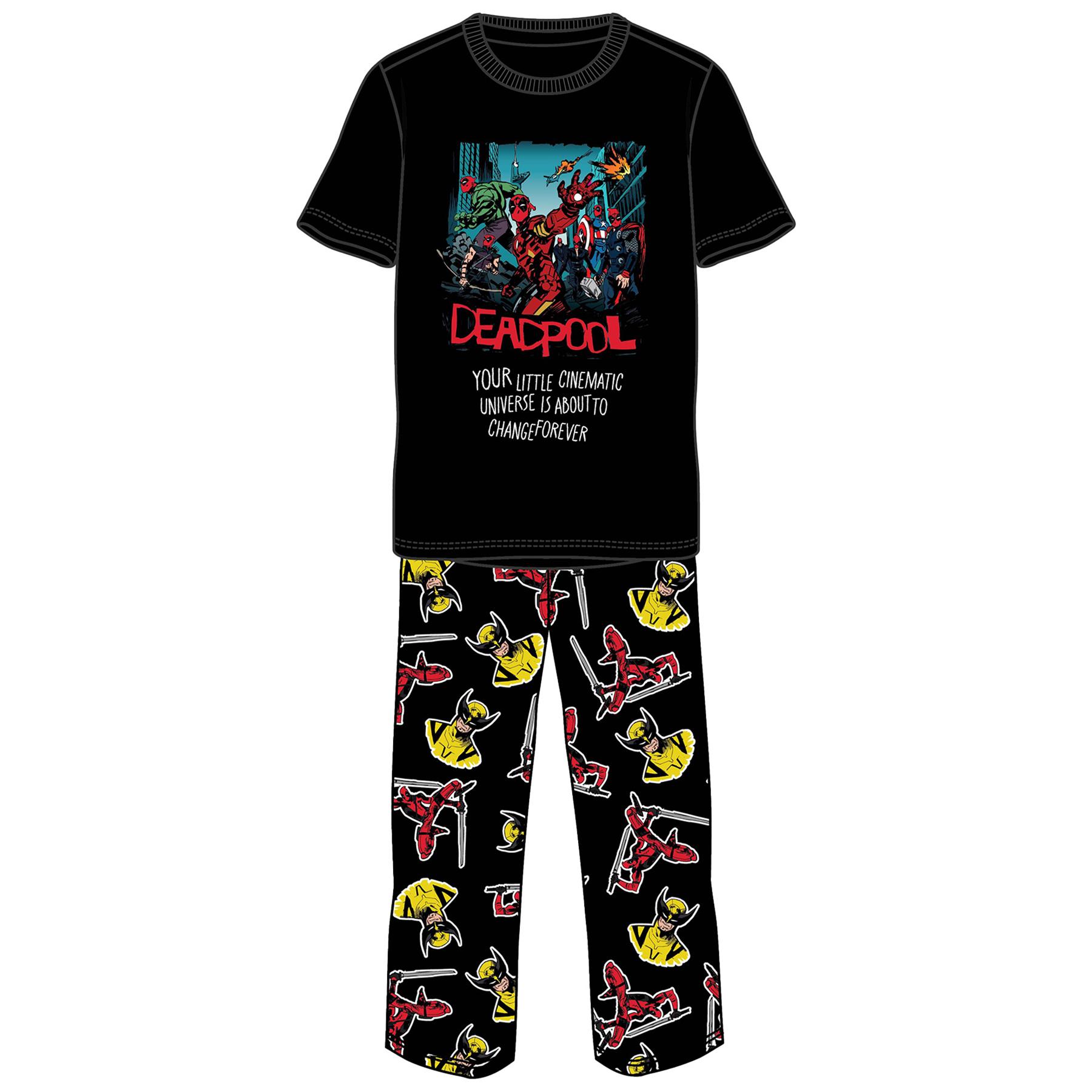 Mens Marvel Character Cotton Pyjamas Lounge Set Size S - 2XL - Picture 12 of 16