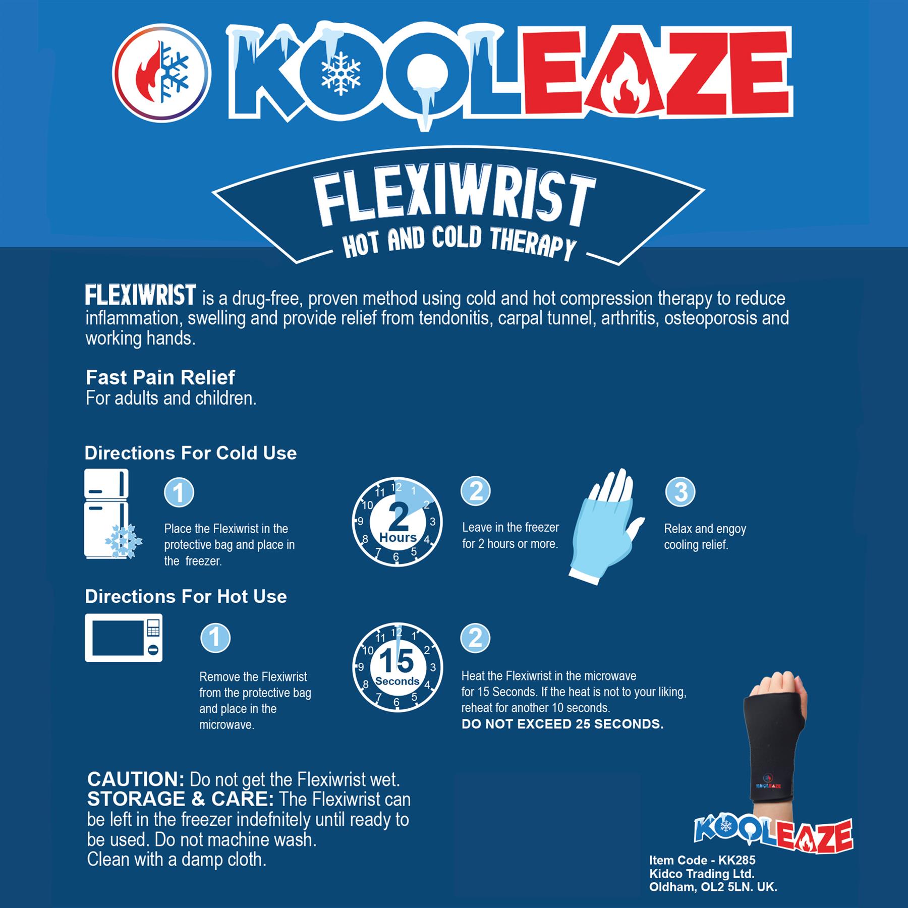 KOOLEAZE Hot / Cold Reusable Gel Ice Compress Pack Swelling Pain Relief Support - Picture 48 of 50