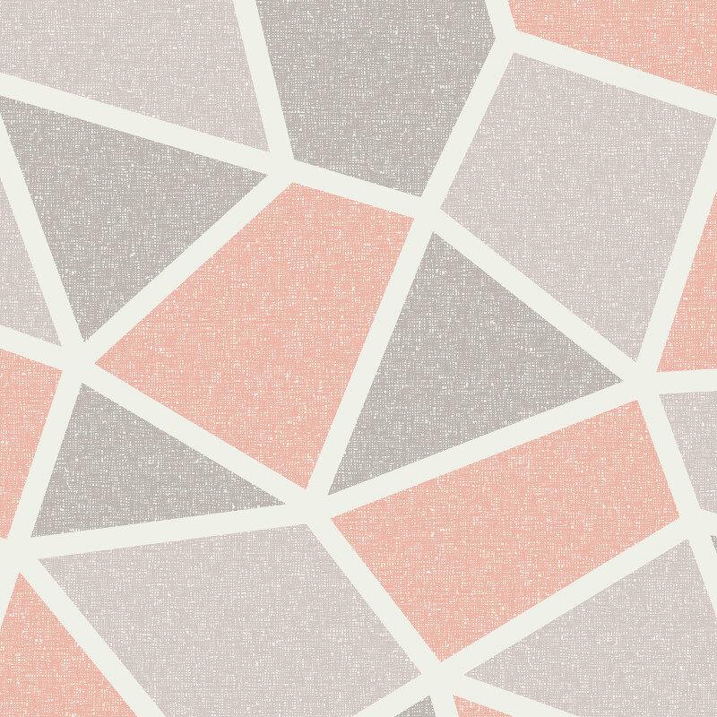 Geometric Wallpaper Metallic Smooth Textured Apex Triangles Trellis