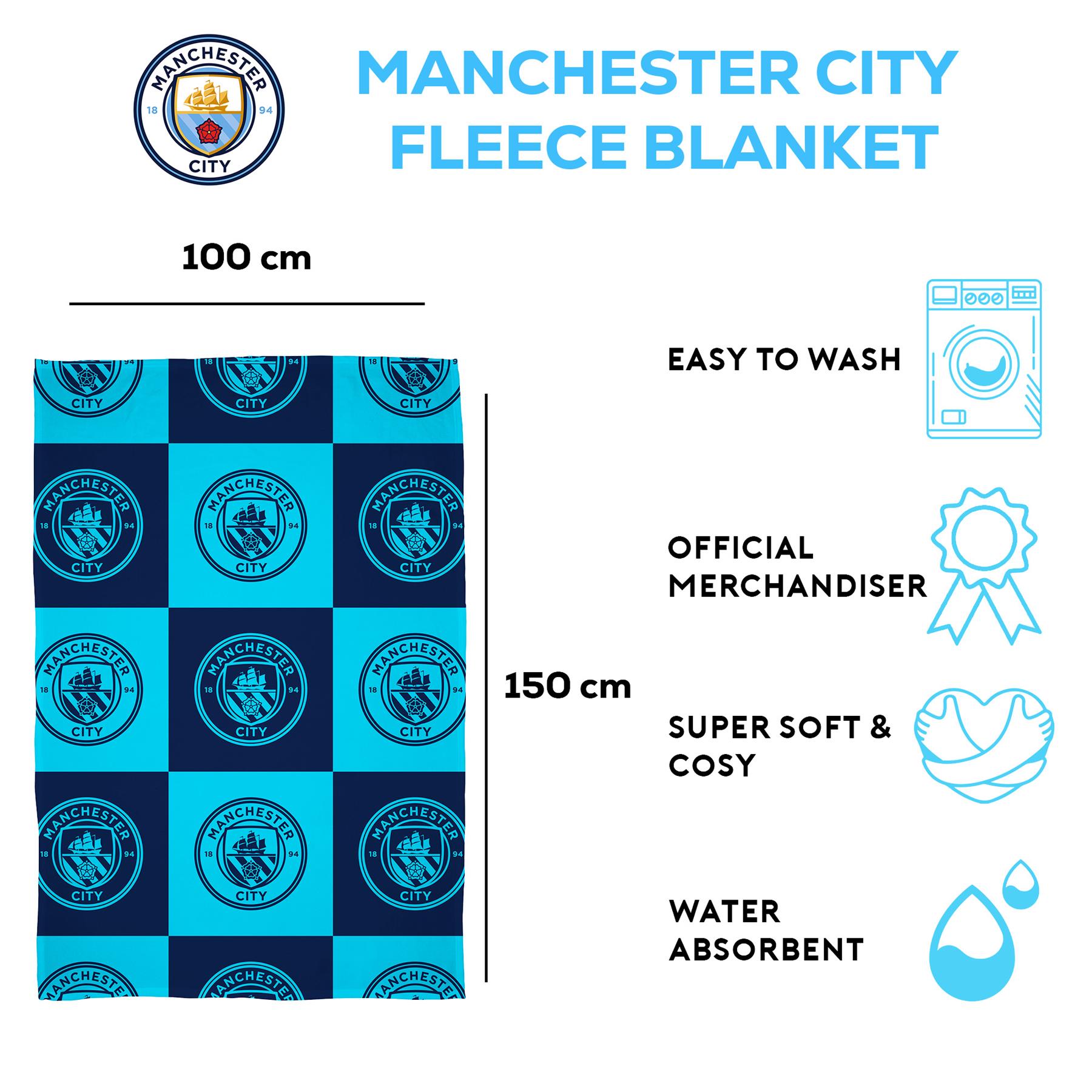 Fundas nórdicas oficiales del Manchester City FC Football Club Merch mantas y más - Imagen 18 de 31