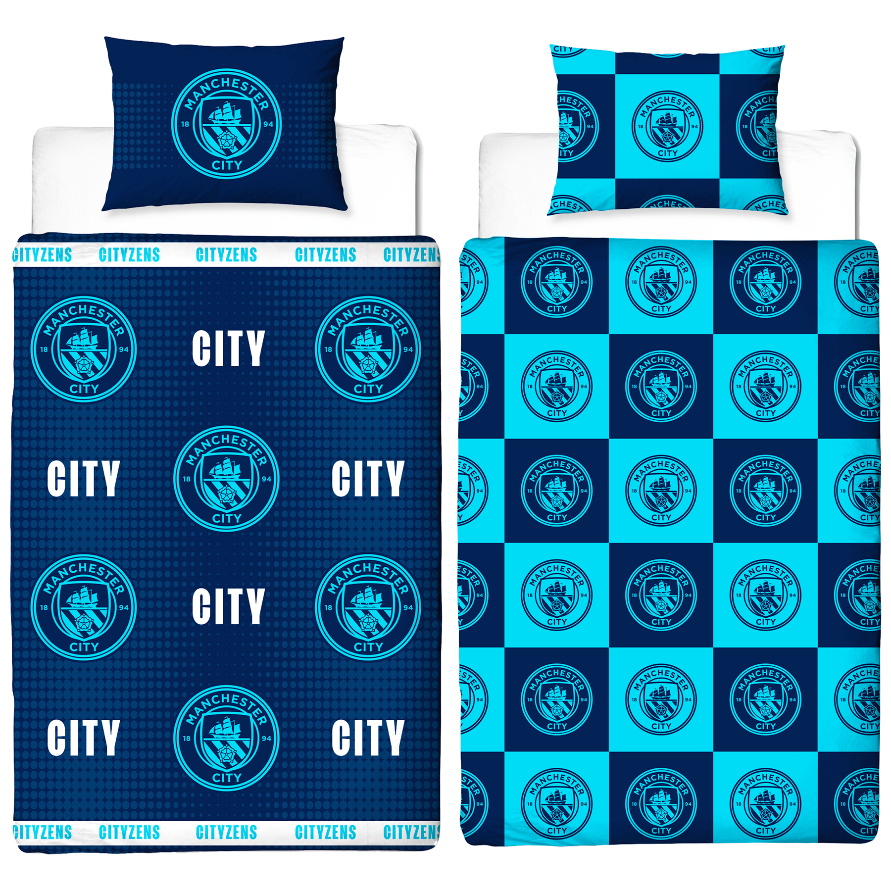 Fundas nórdicas oficiales del Manchester City FC Football Club Merch mantas y más - Imagen 10 de 31