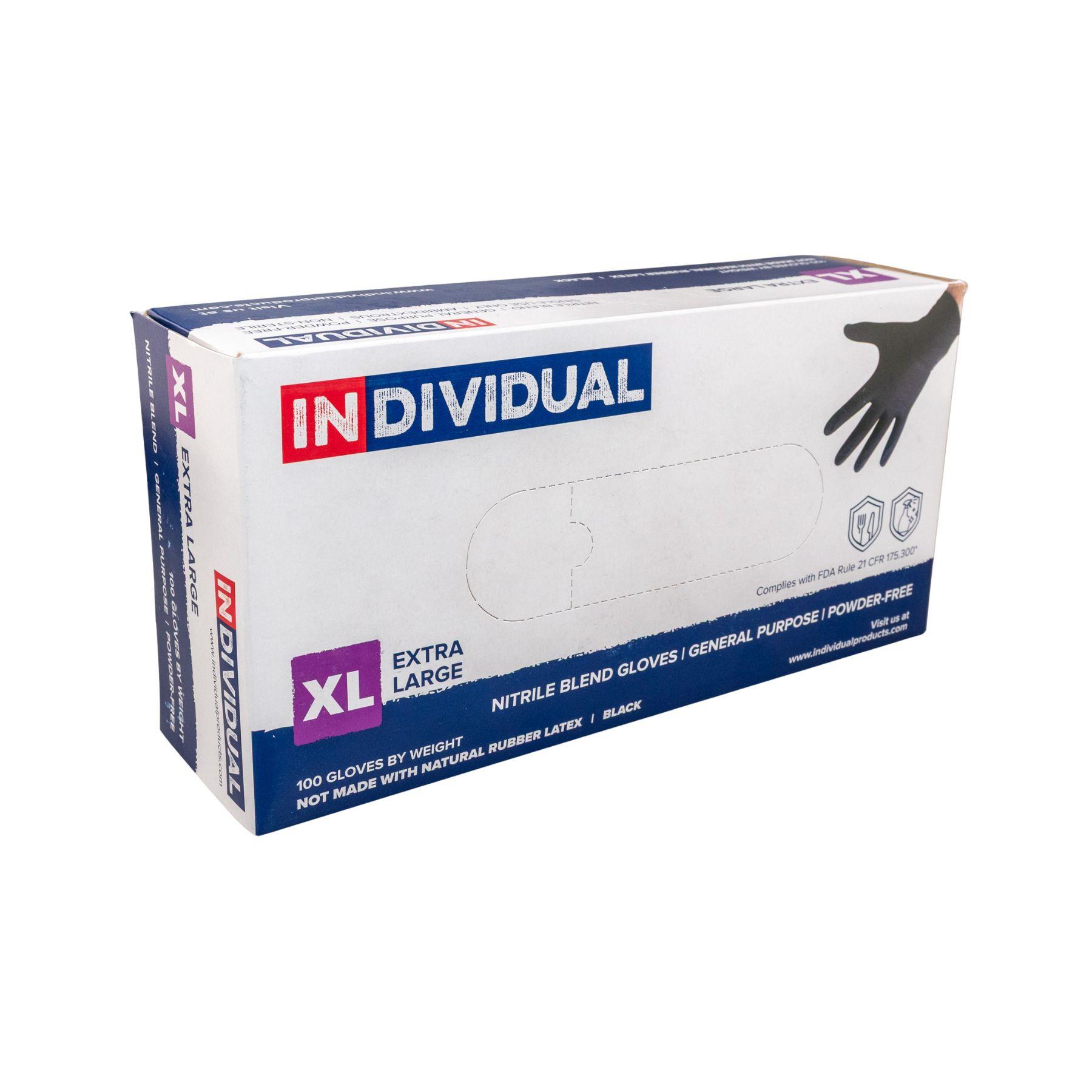 Individual Gloves Nitrile Blend Powder Free