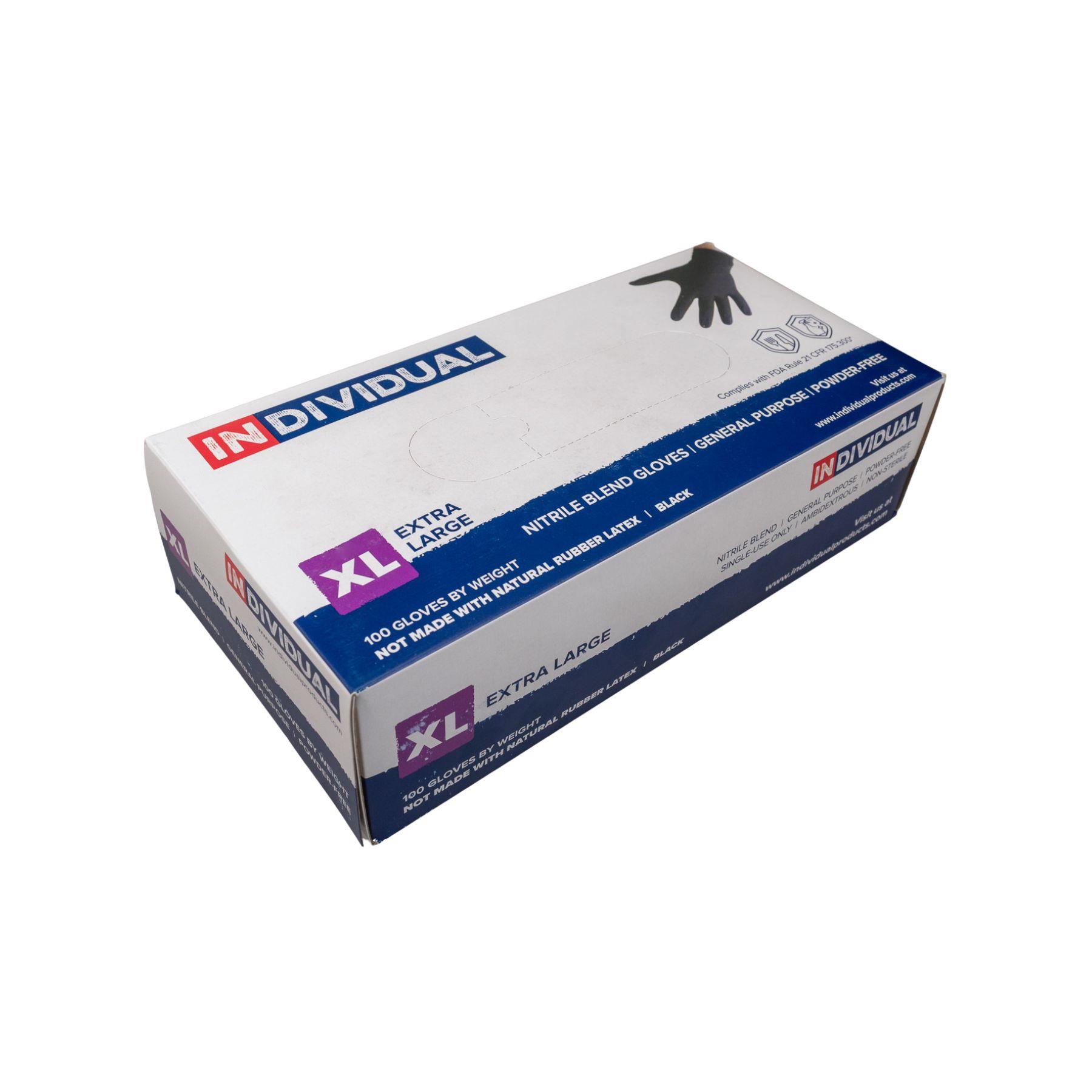 Individual Gloves Nitrile Blend Powder Free