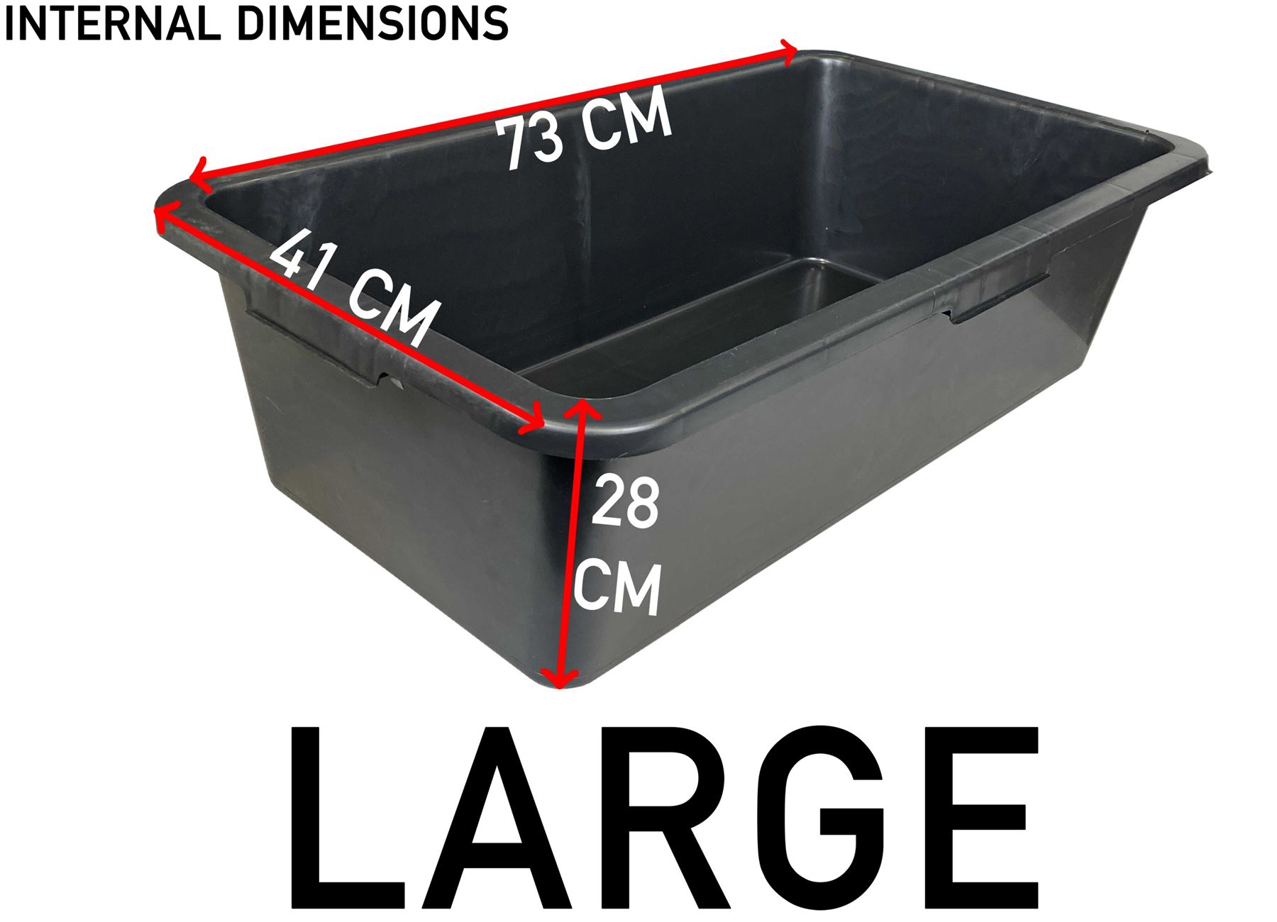 Dog Bath Tub 90L showing integrated drain tap valve close up view