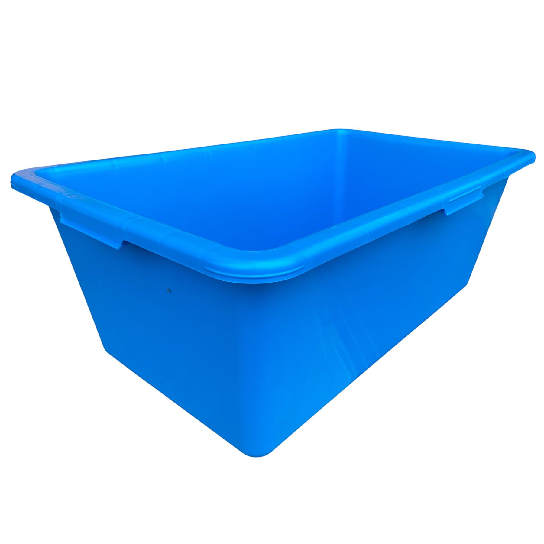 Heavy Duty 90L Blue PVC Mixing Tub Large Plasterers Mortar Trough Planter