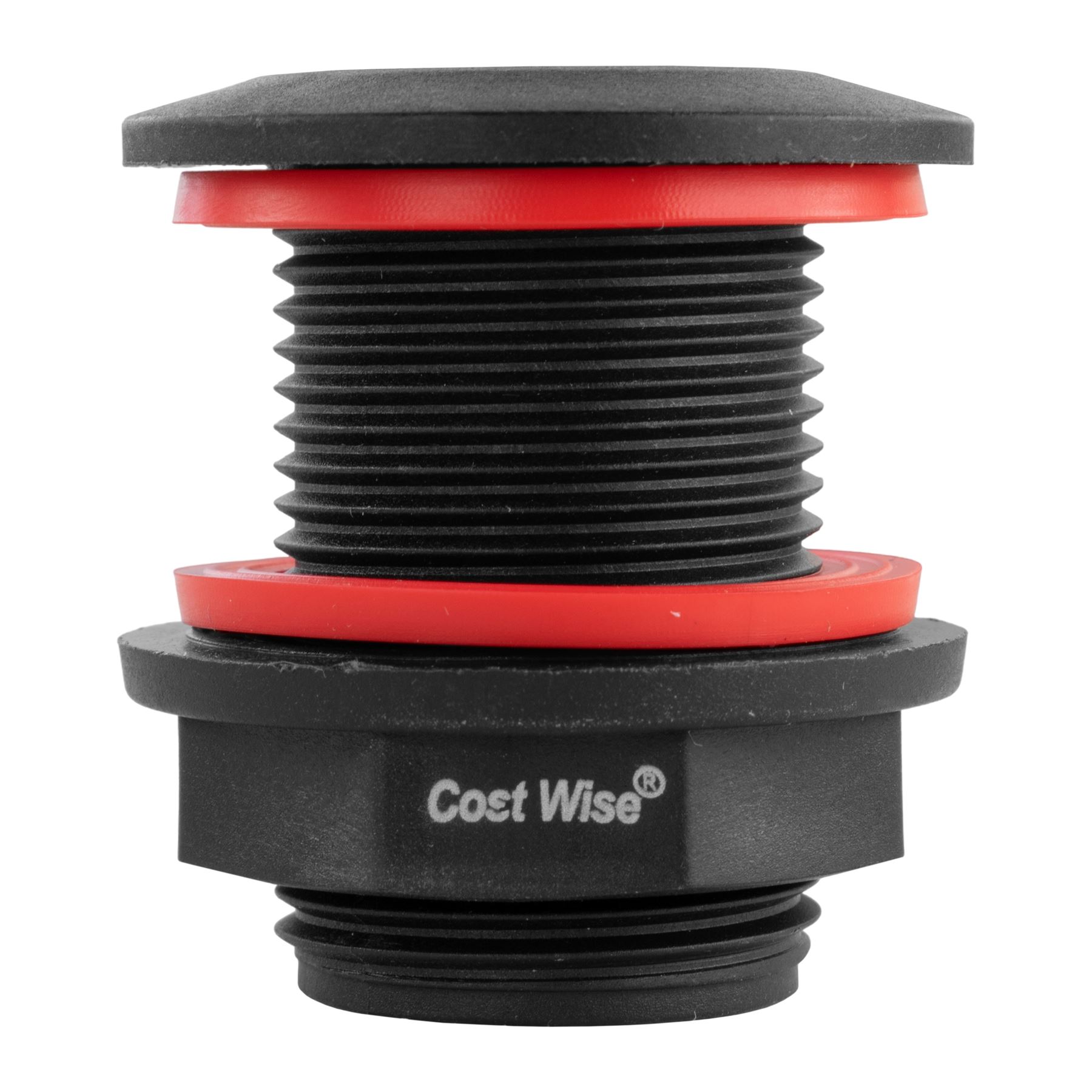 Threaded Outlet and Fastening Nut Detail View