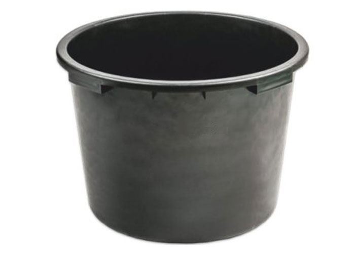 Heavy Duty Round Black Industrial PVC Mixing Tub Trough Bucket Planter