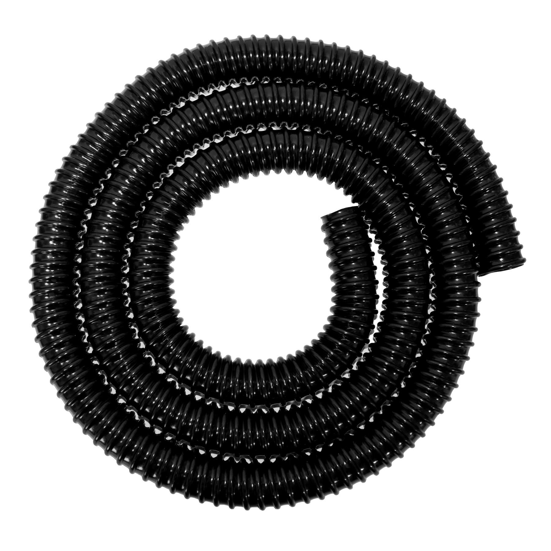 Black Corrugated Flexible Pond Hose Pipe Smooth Bore Ribbed High-Grade PVC Coil Overview