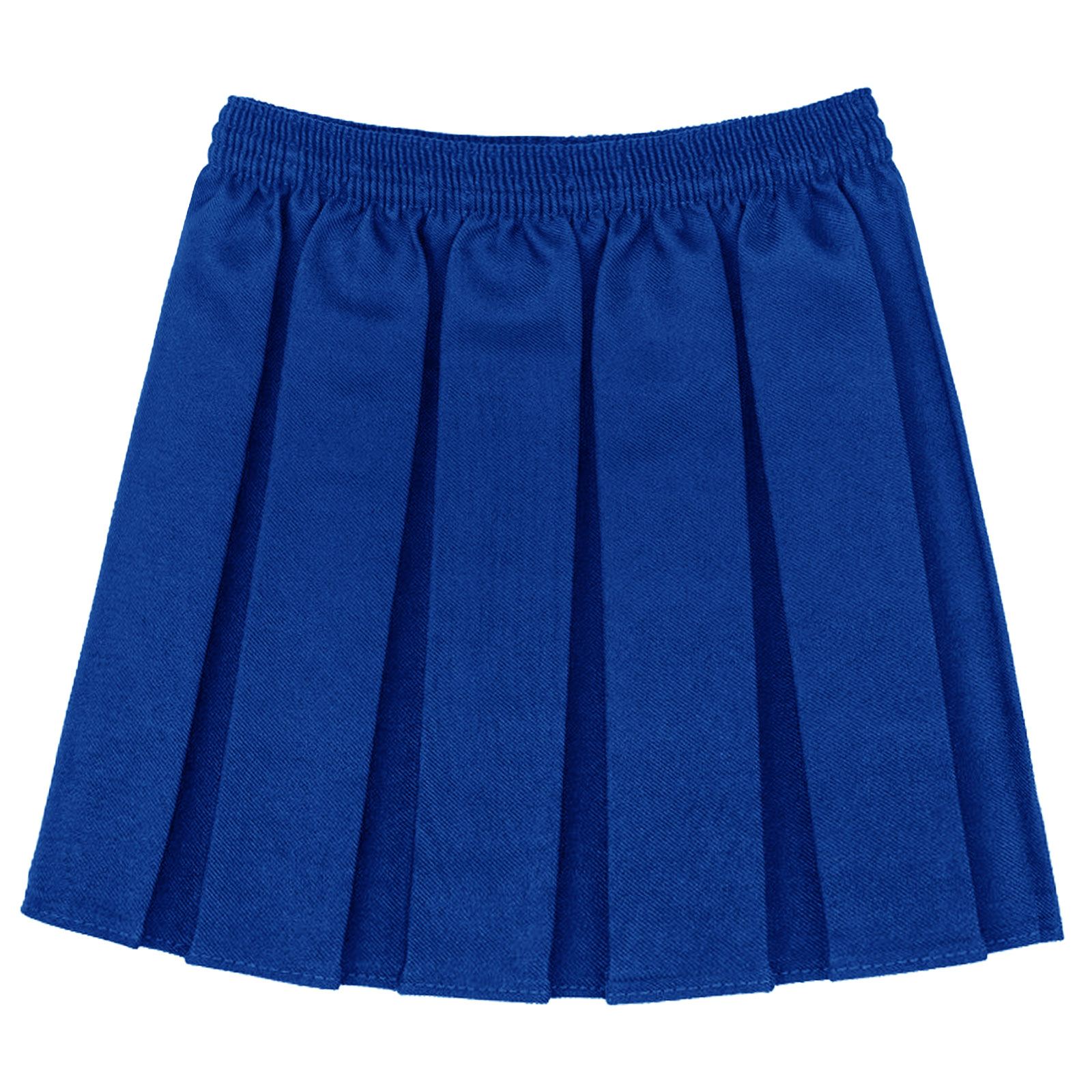 KIDS GIRLS BOX PLEATED SKIRT SCHOOL UNIFORM DRESS MINI SKATER ELASTICATED WAIST - Picture 8 of 8