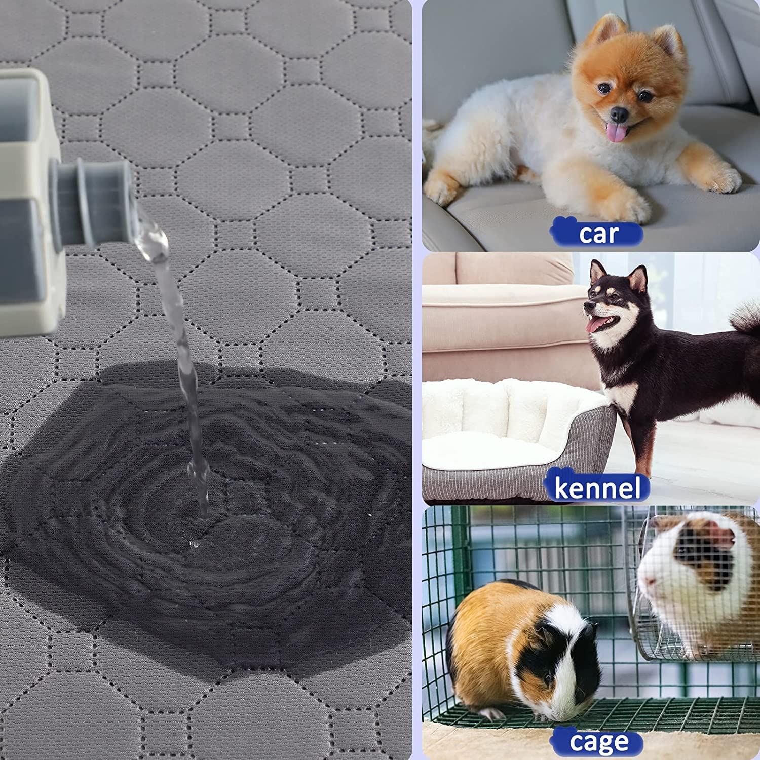 Dog Pee Mat Pad Training Reusable Washable Puppy Pads Waterproof Super Absorbing - Picture 11 of 12