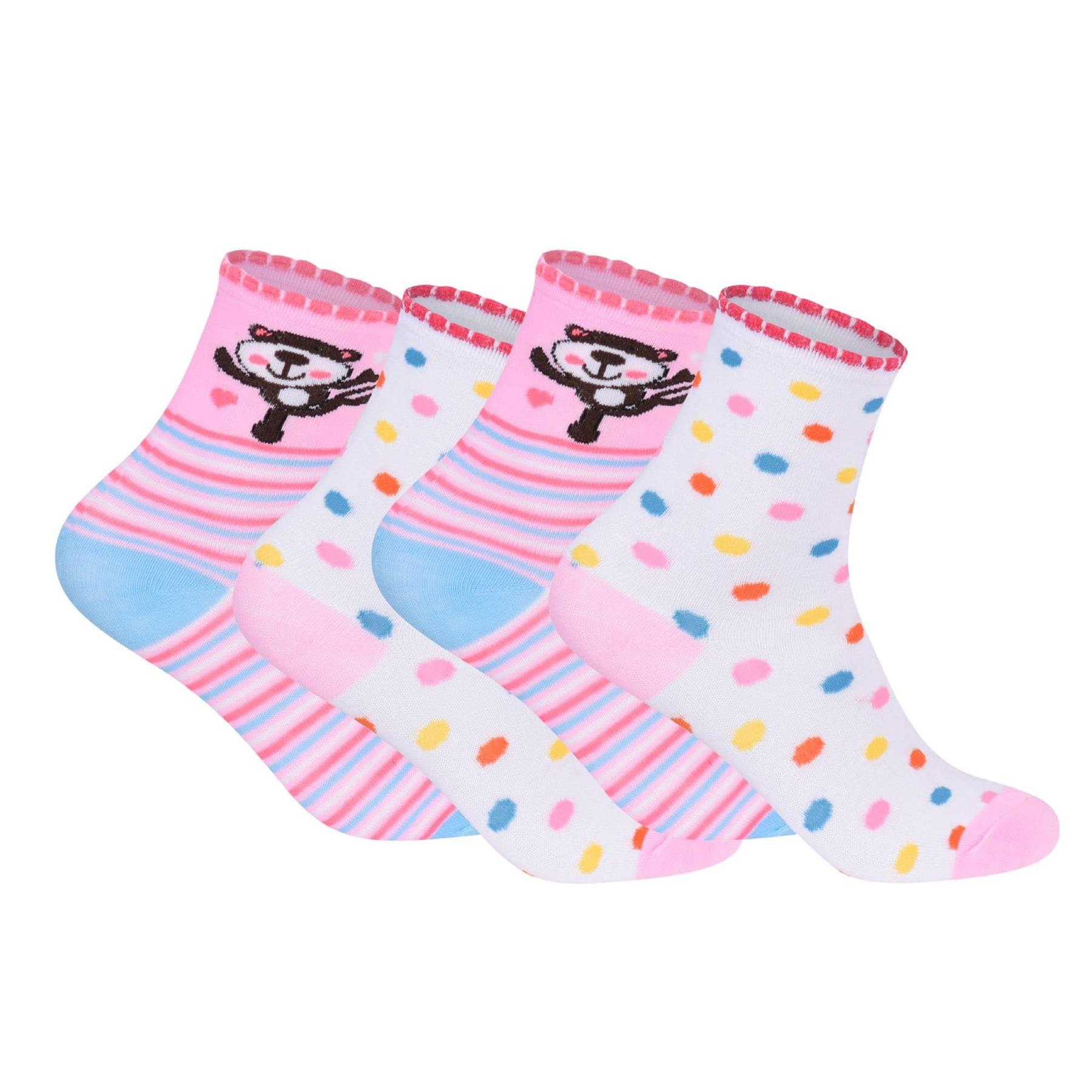 3/6 Pairs Girls Boys Kids Crew Socks Childrens Novelty Character Funky Designs - Picture 33 of 53