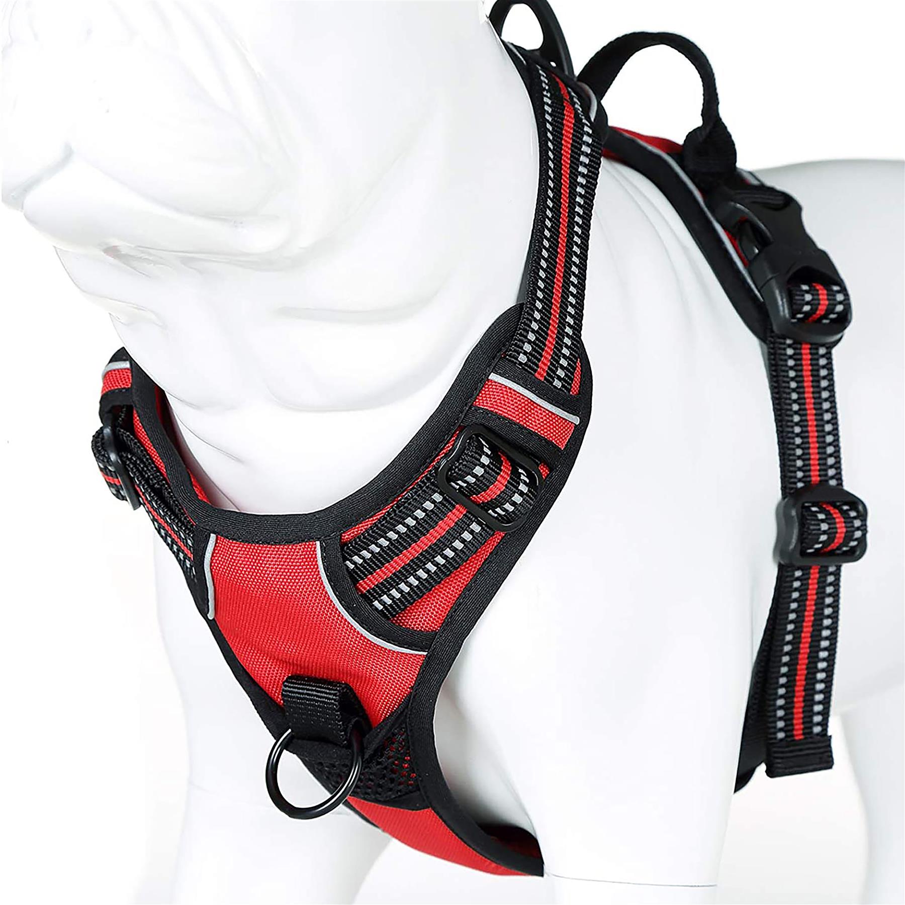 Dog Harness Strong Adjustable No Pull High Visibility Reflective Safety Vest Dog Harness Strong Adjustable No Pull High Visibility Reflective Safety Vest