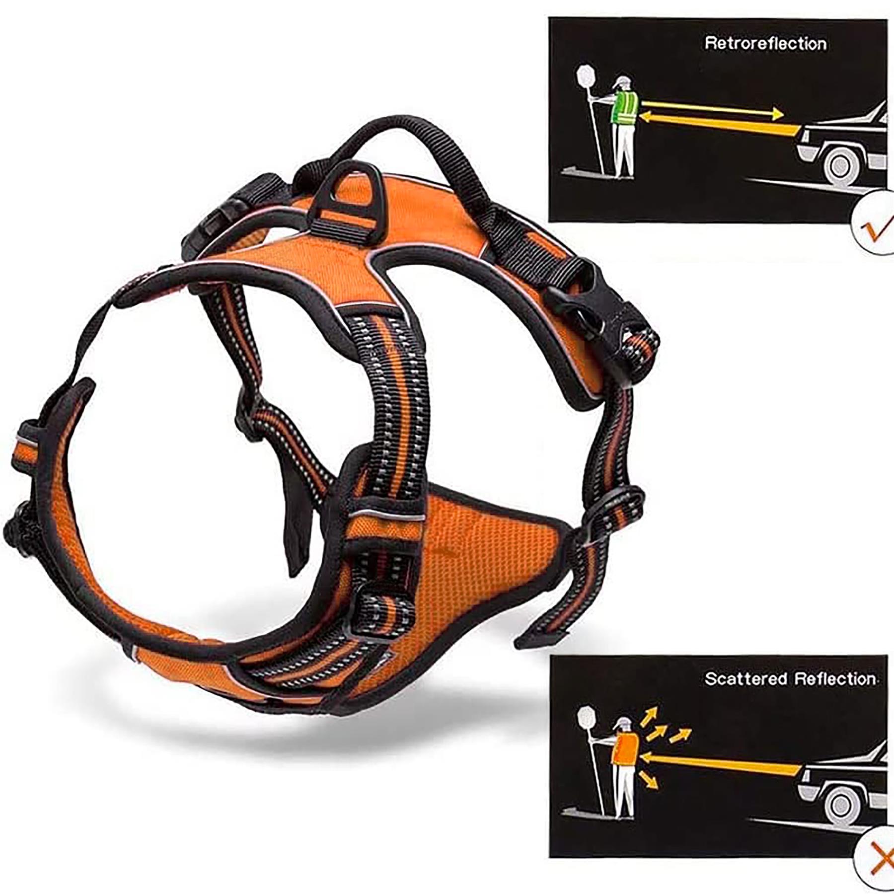 Dog Harness Strong Adjustable No Pull High Visibility Reflective Safety Vest Dog Harness Strong Adjustable No Pull High Visibility Reflective Safety Vest