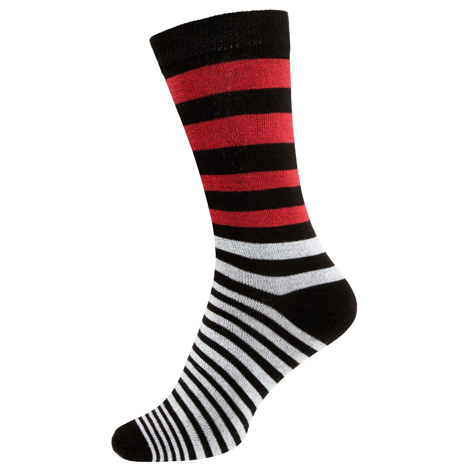 Mens Moon Funky Design Socks Bright Cotton Rich Coloured Stripes Size 6-11 - Picture 36 of 72