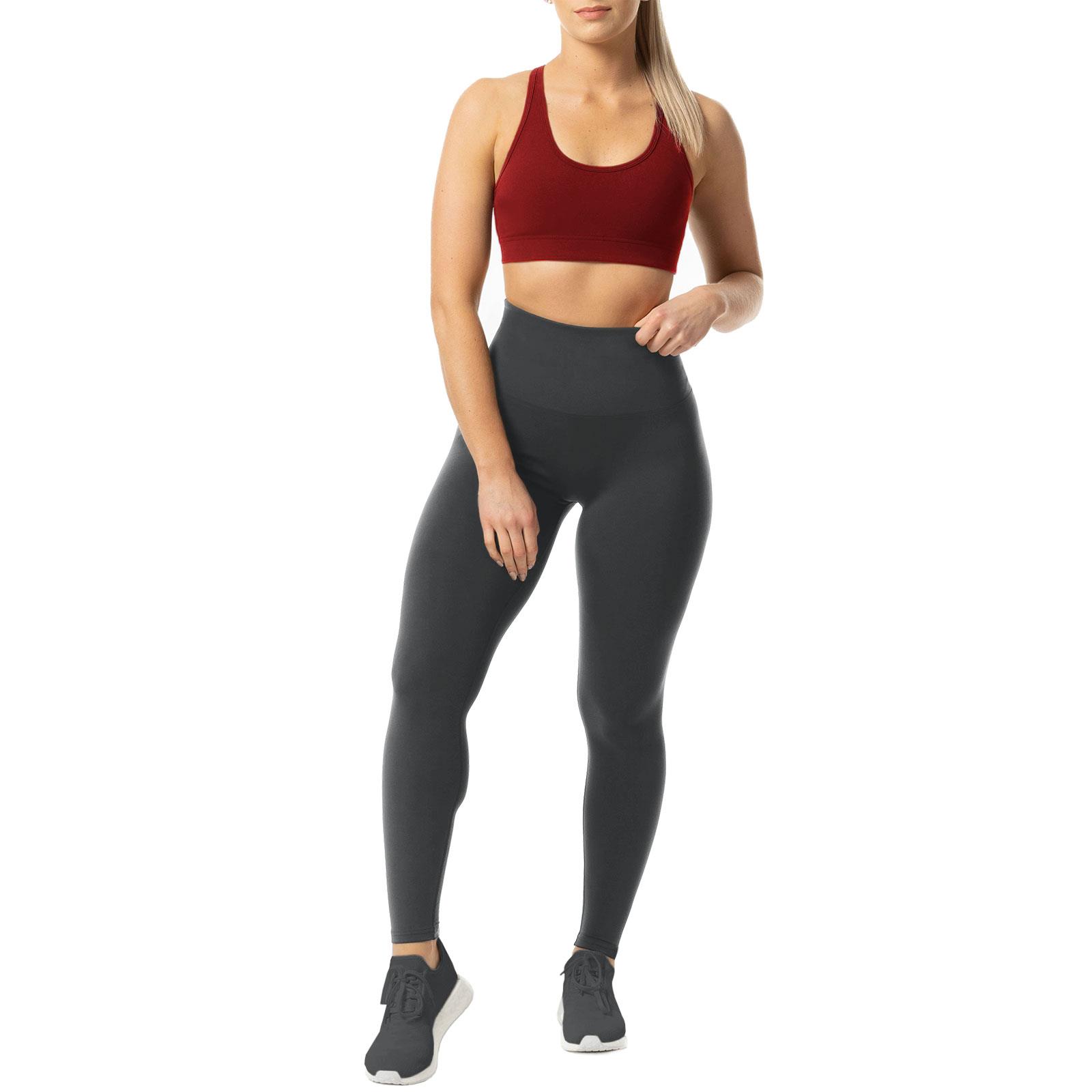 Ladies High Waist Tummy Control Leggings Thick Brushed Fleece Elasticated Waist - Picture 23 of 62