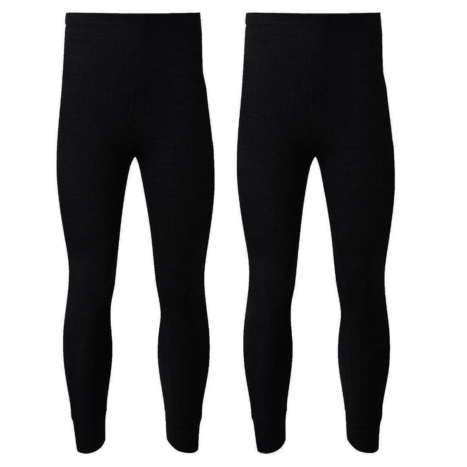 2 Pack Mens Thermal Long Johns Warm Winter Base layer Bottoms Underwear Trouser - Picture 7 of 17