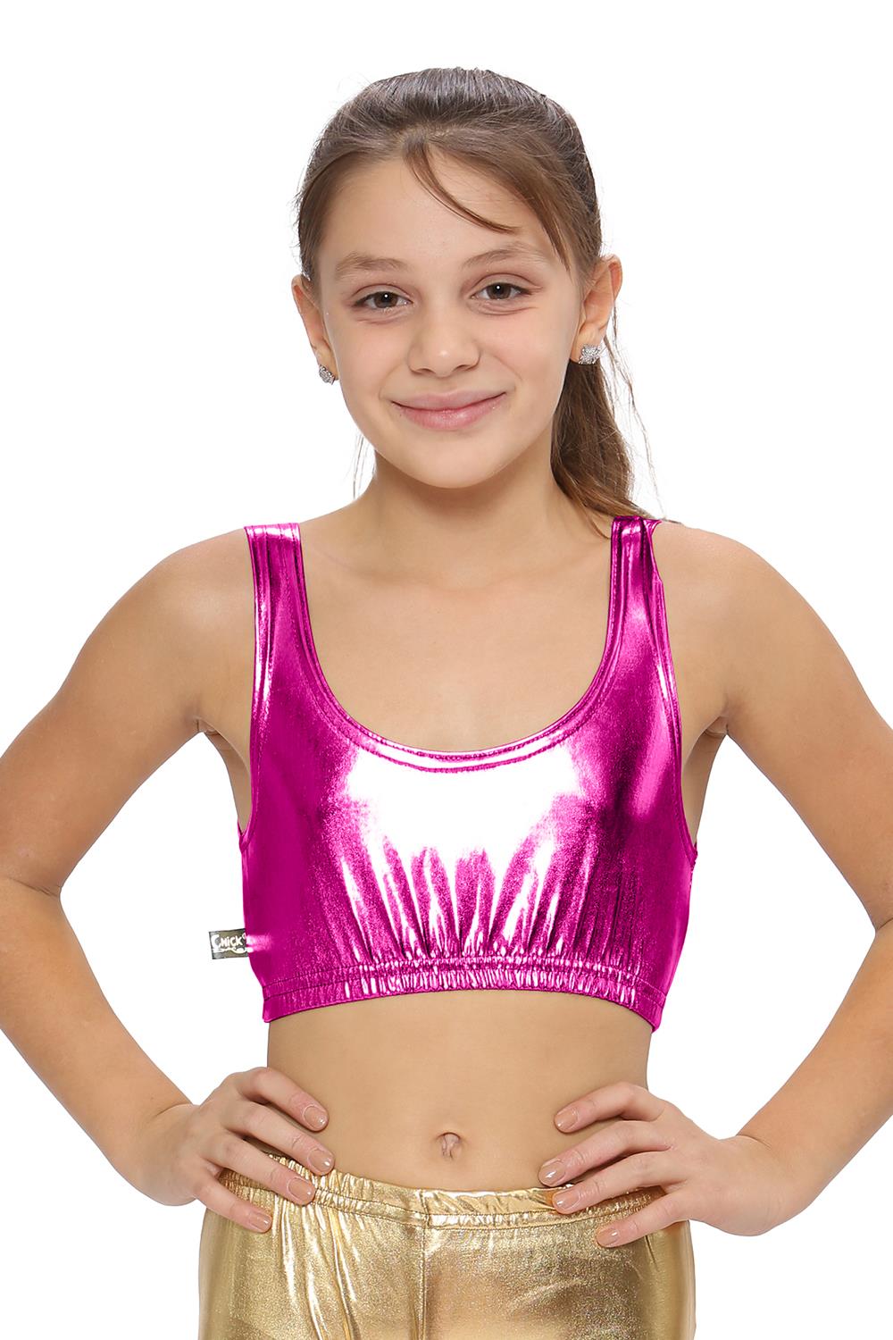 Sywiyi Complet Danse Moderne Jazz Enfant Brillant Métallisé