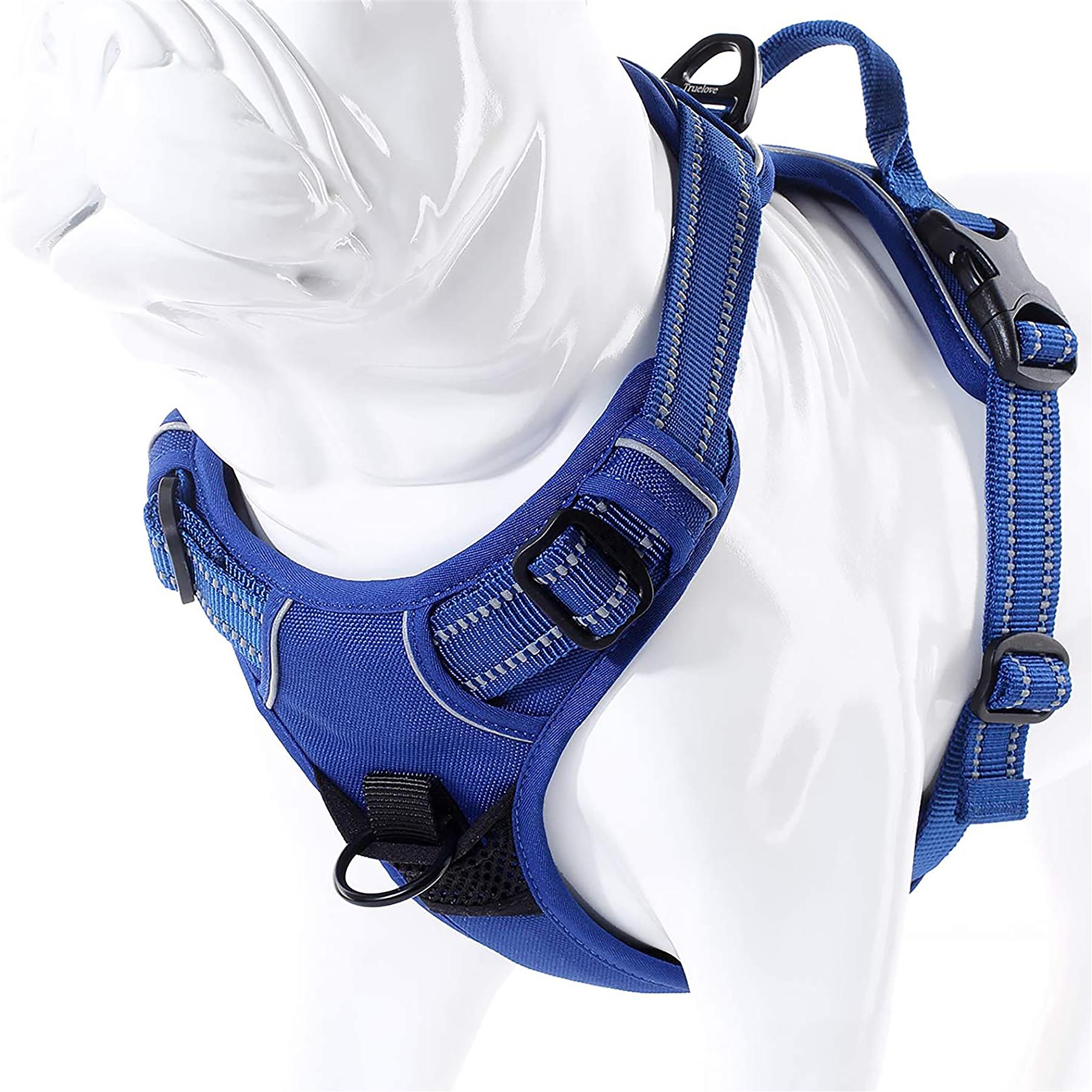 Dog Harness Strong Adjustable No Pull High Visibility Reflective Safety Vest Dog Harness Strong Adjustable No Pull High Visibility Reflective Safety Vest