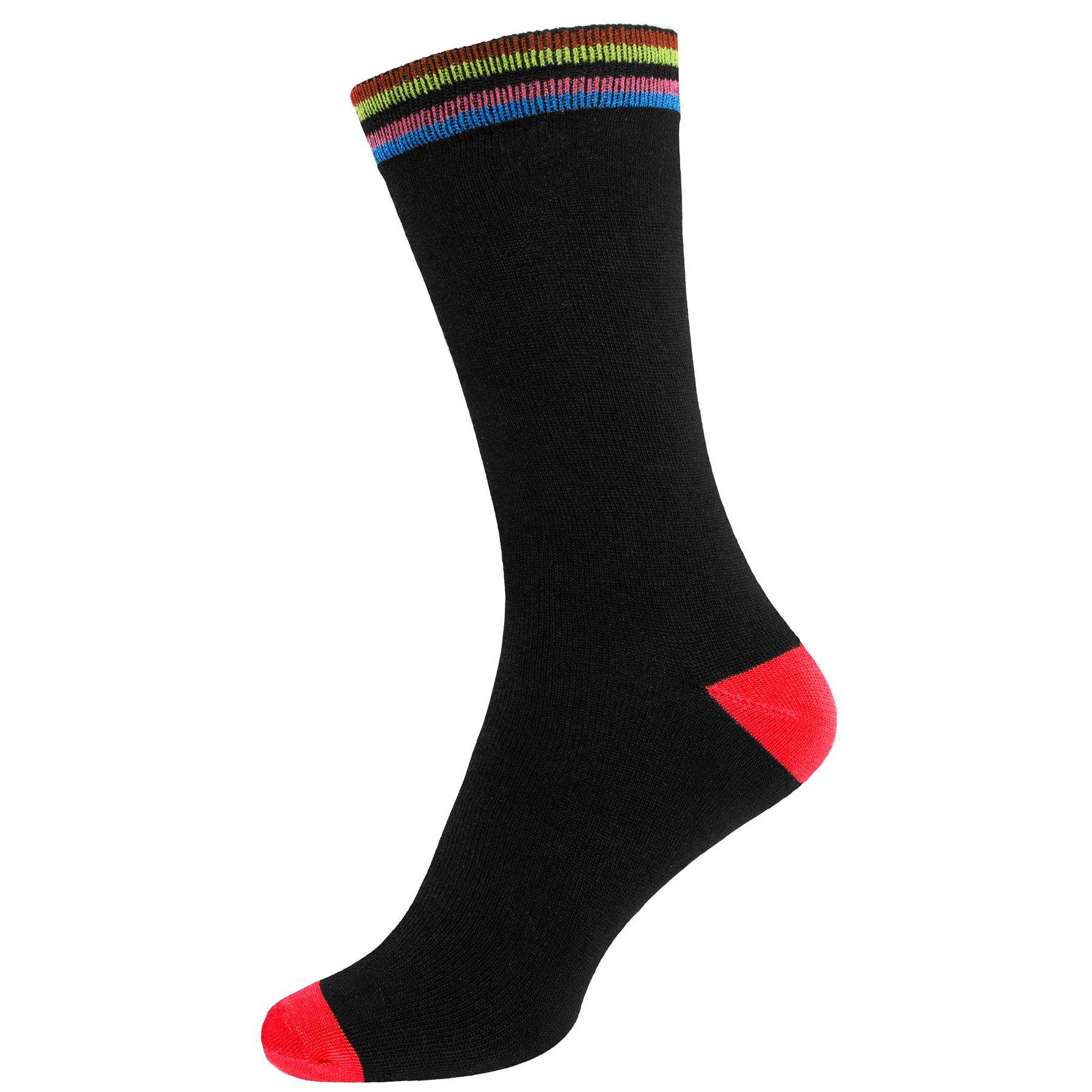 Mens Moon Funky Design Socks Bright Cotton Rich Coloured Stripes Size 6-11 - Picture 10 of 72