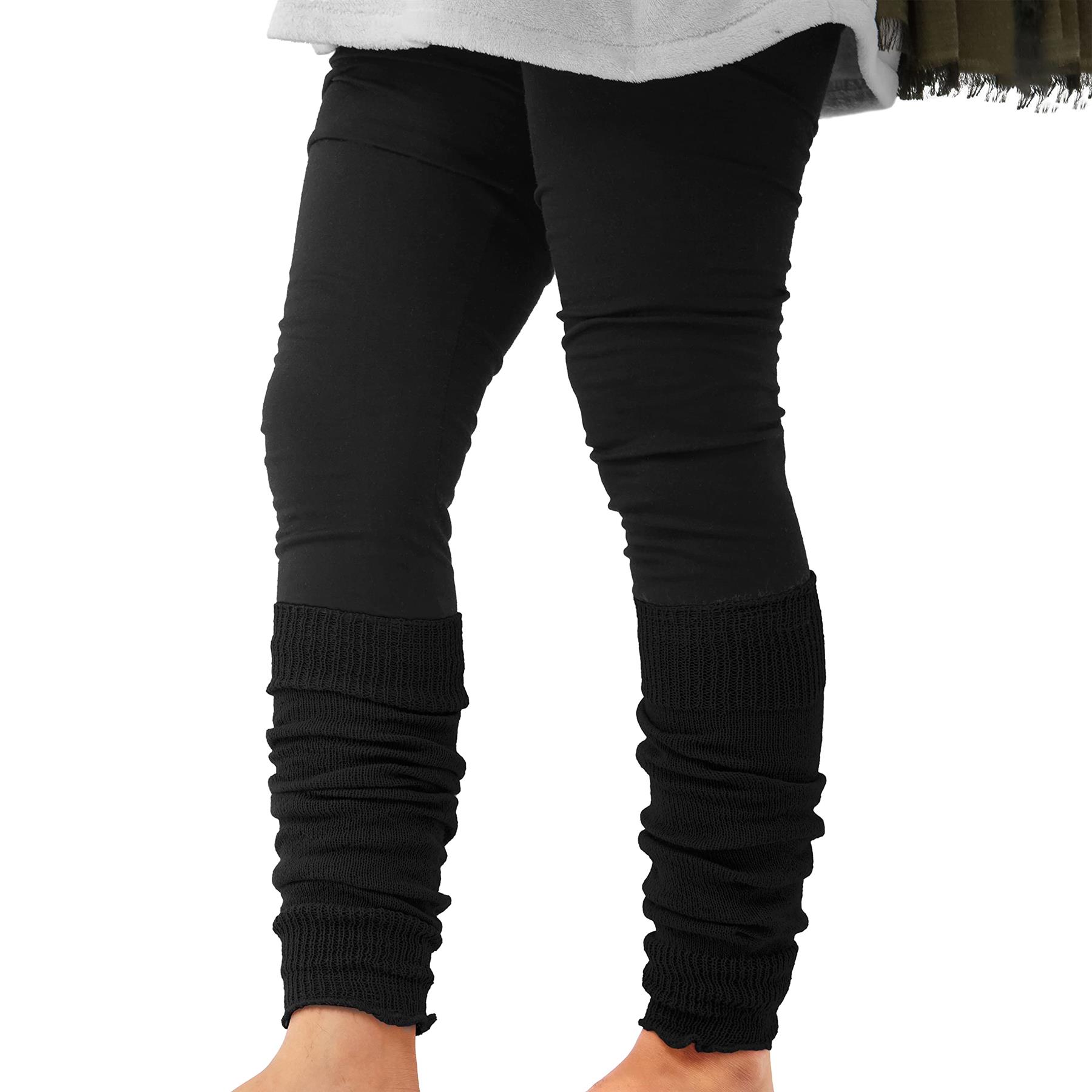 GIRLS TUTU LEG WARMERS 80’S WOMENS FANCY DRESS LADIES DANCE KNEE SOCKS ACCESSORY - Picture 3 of 31