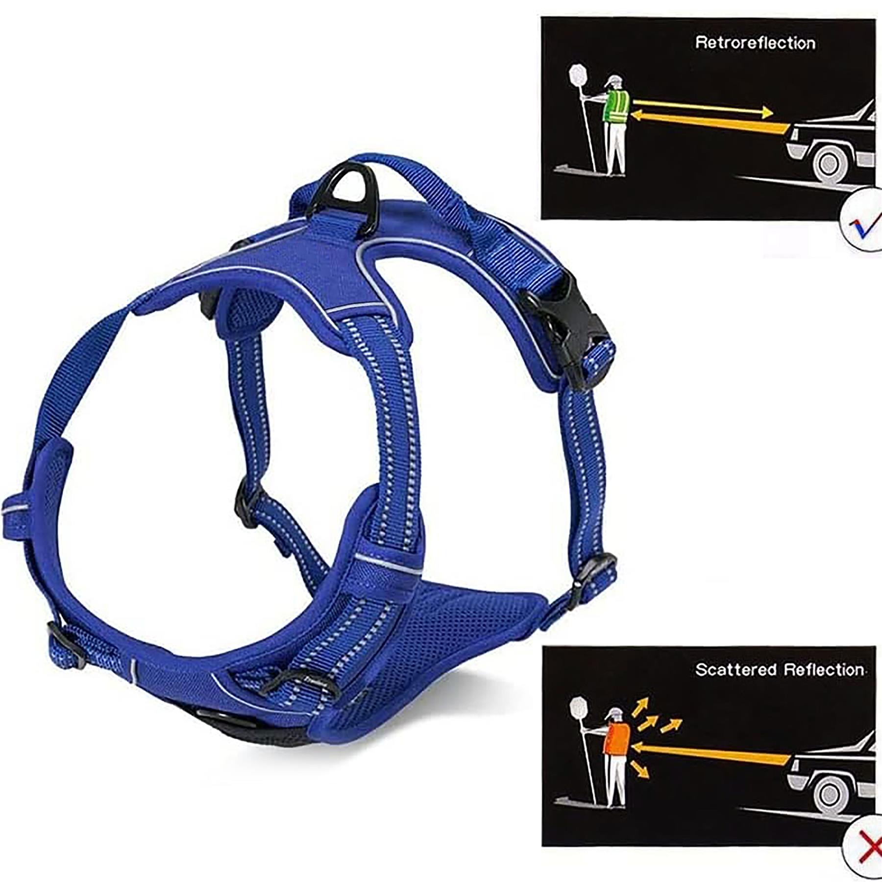 Dog Harness Strong Adjustable No Pull High Visibility Reflective Safety Vest Dog Harness Strong Adjustable No Pull High Visibility Reflective Safety Vest