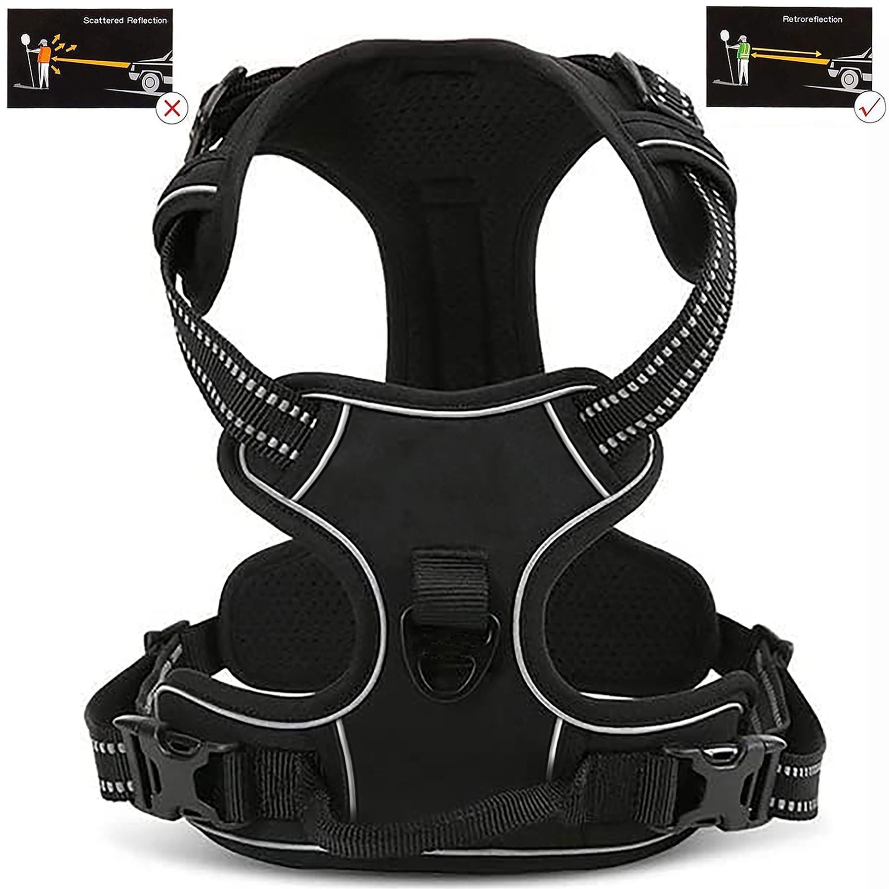 Dog Harness Strong Adjustable No Pull High Visibility Reflective Safety Vest Dog Harness Strong Adjustable No Pull High Visibility Reflective Safety Vest