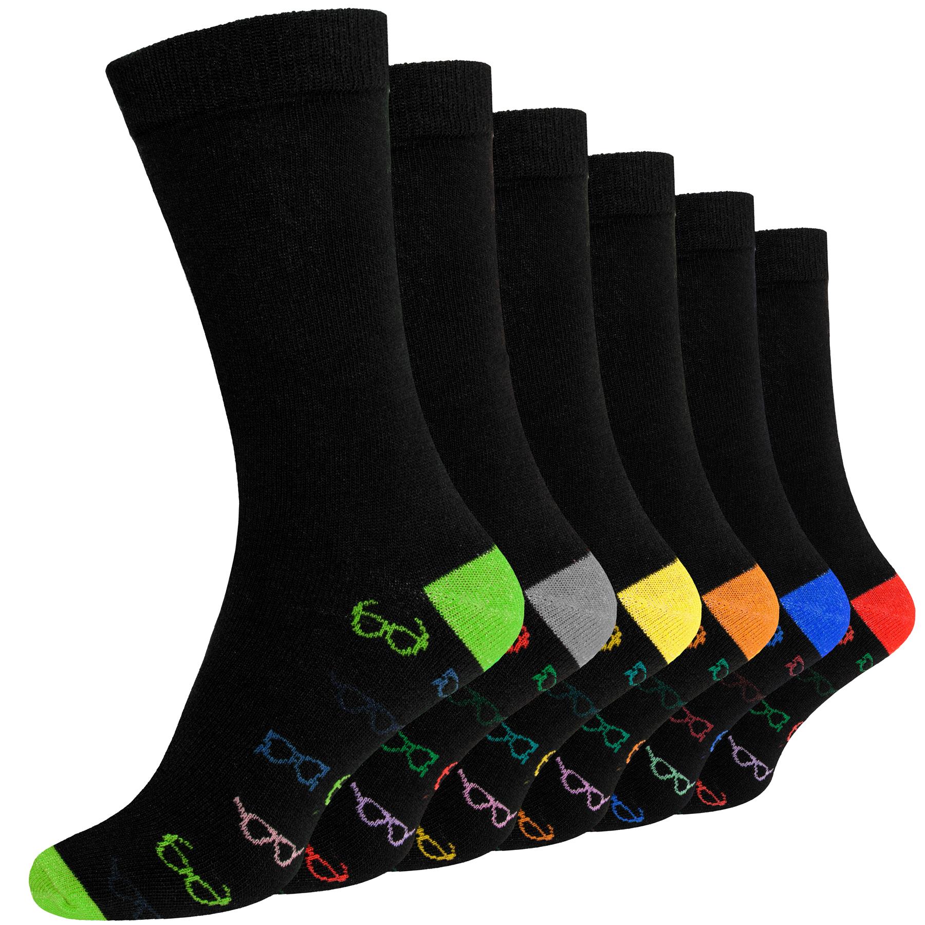 Mens Moon Funky Design Socks Bright Cotton Rich Coloured Stripes Size 6-11 - Picture 12 of 72