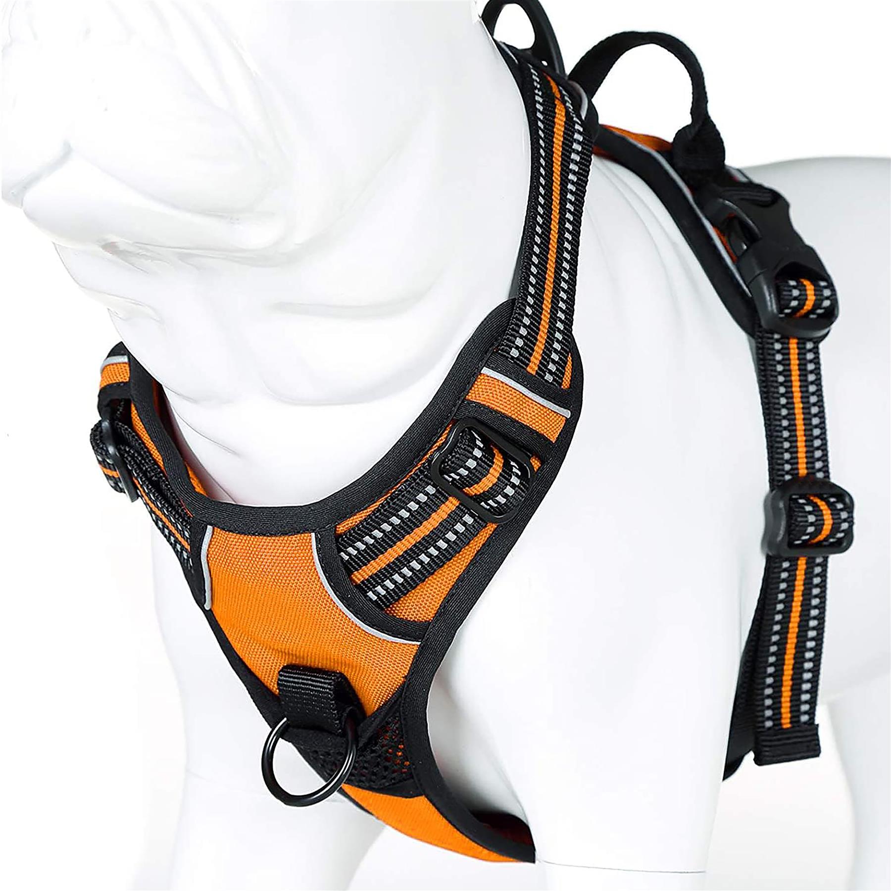 Dog Harness Strong Adjustable No Pull High Visibility Reflective Safety Vest Dog Harness Strong Adjustable No Pull High Visibility Reflective Safety Vest