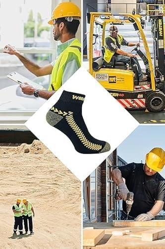 Mens Work Socks Heavy Duty Low Cut Breathable Athletic Ankle Sports Socks 6-11 - Picture 5 of 10
