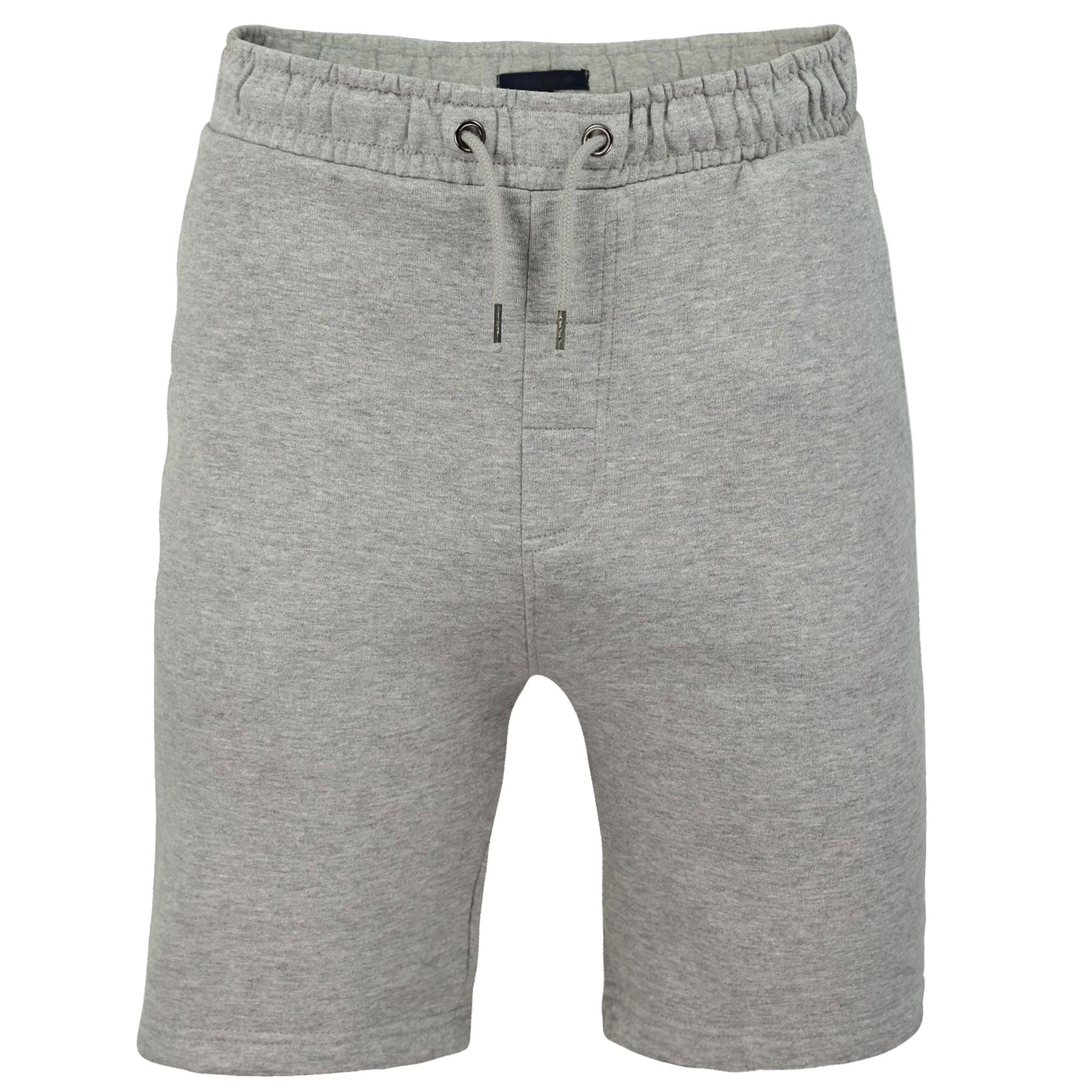 Mens Fleece Shorts With Zip Pockets Elasticated Waist Summer Gym Running Joggers - Picture 9 of 16