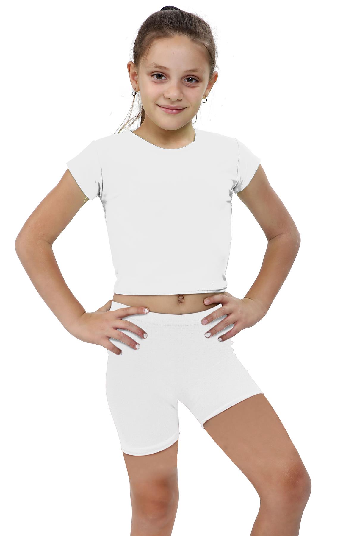 Amropi Fille D'été Vêtements Set À Fleurs Tops Manches ébouriffer