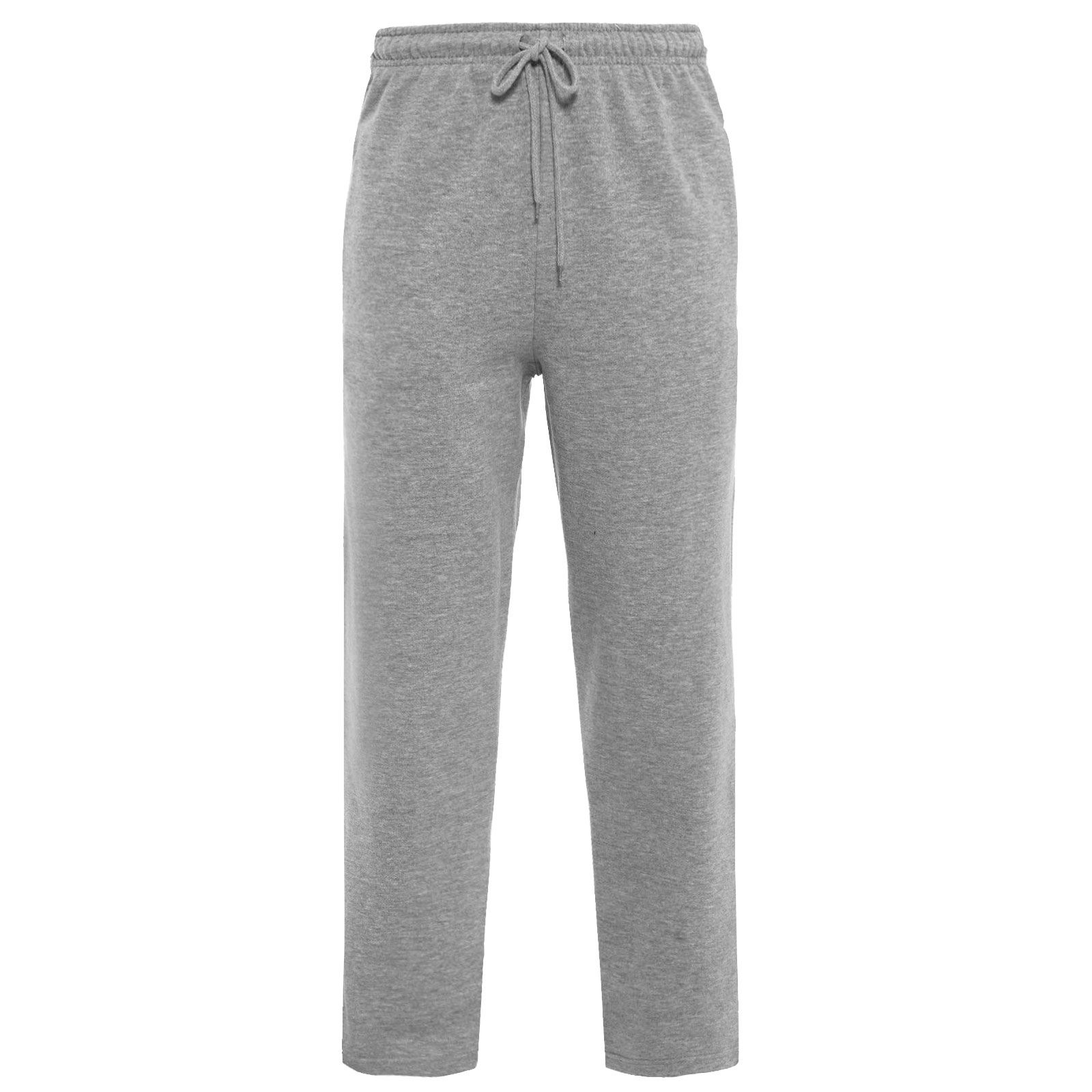 MENS JOGGING SWEAT PANTS BRUSHED FLEECE ELASTICATED WAIST BOTTOMS GYM