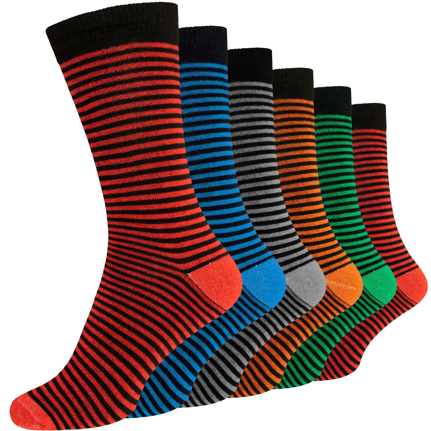Mens Moon Funky Design Socks Bright Cotton Rich Coloured Stripes Size 6-11 - Picture 28 of 72