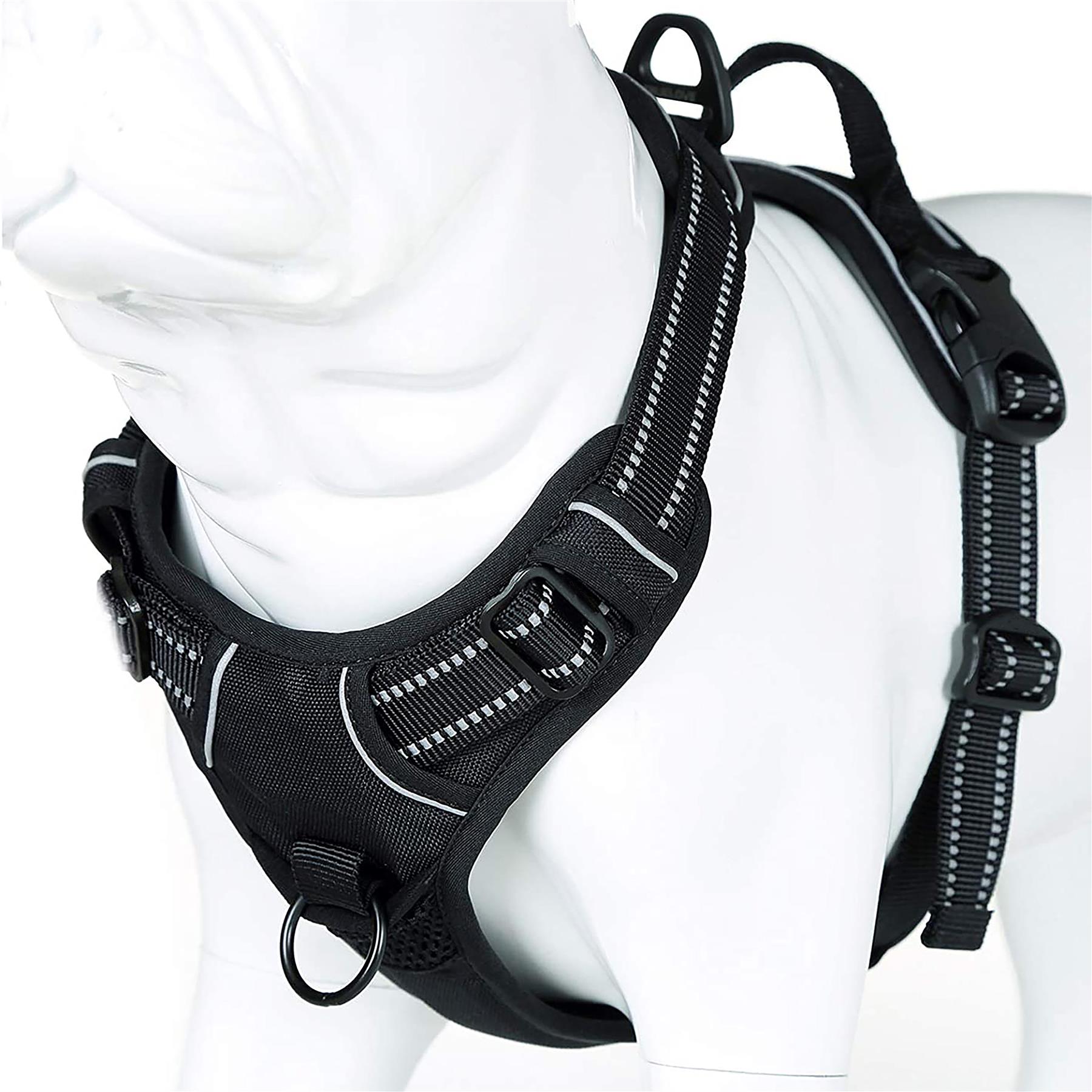 Dog Harness Strong Adjustable No Pull High Visibility Reflective Safety Vest Dog Harness Strong Adjustable No Pull High Visibility Reflective Safety Vest