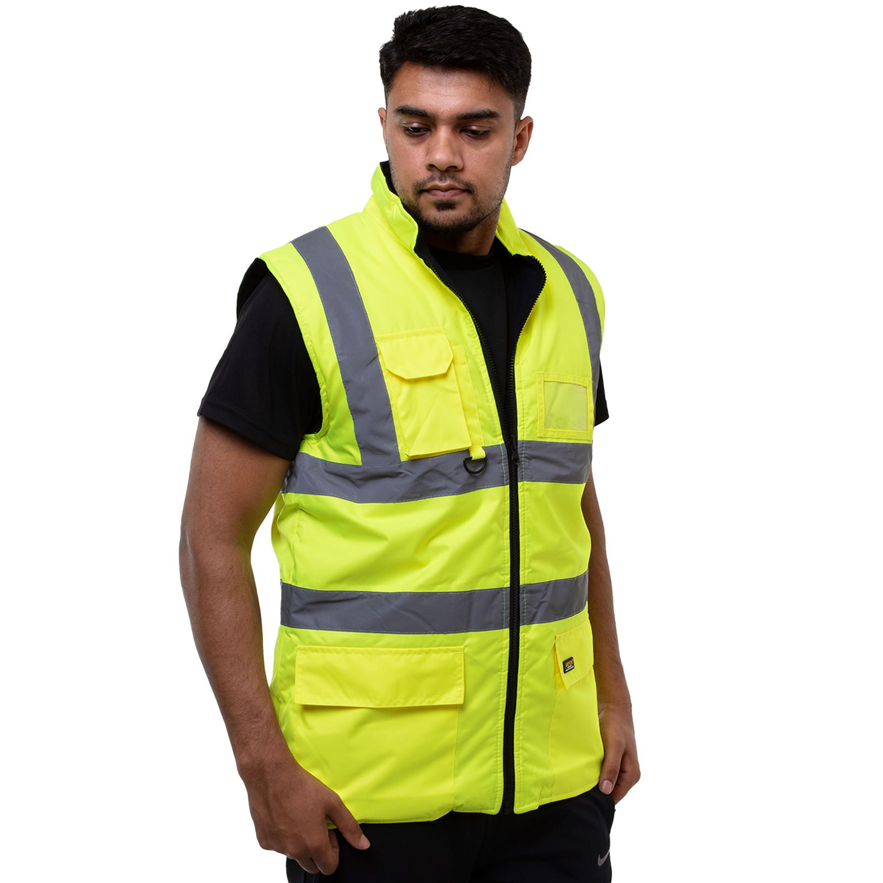 thumbnail image 2 of Men's Hi Vis Reversible Body Warmer - Waterproof & Breathable Safety Gilet 2 of 6