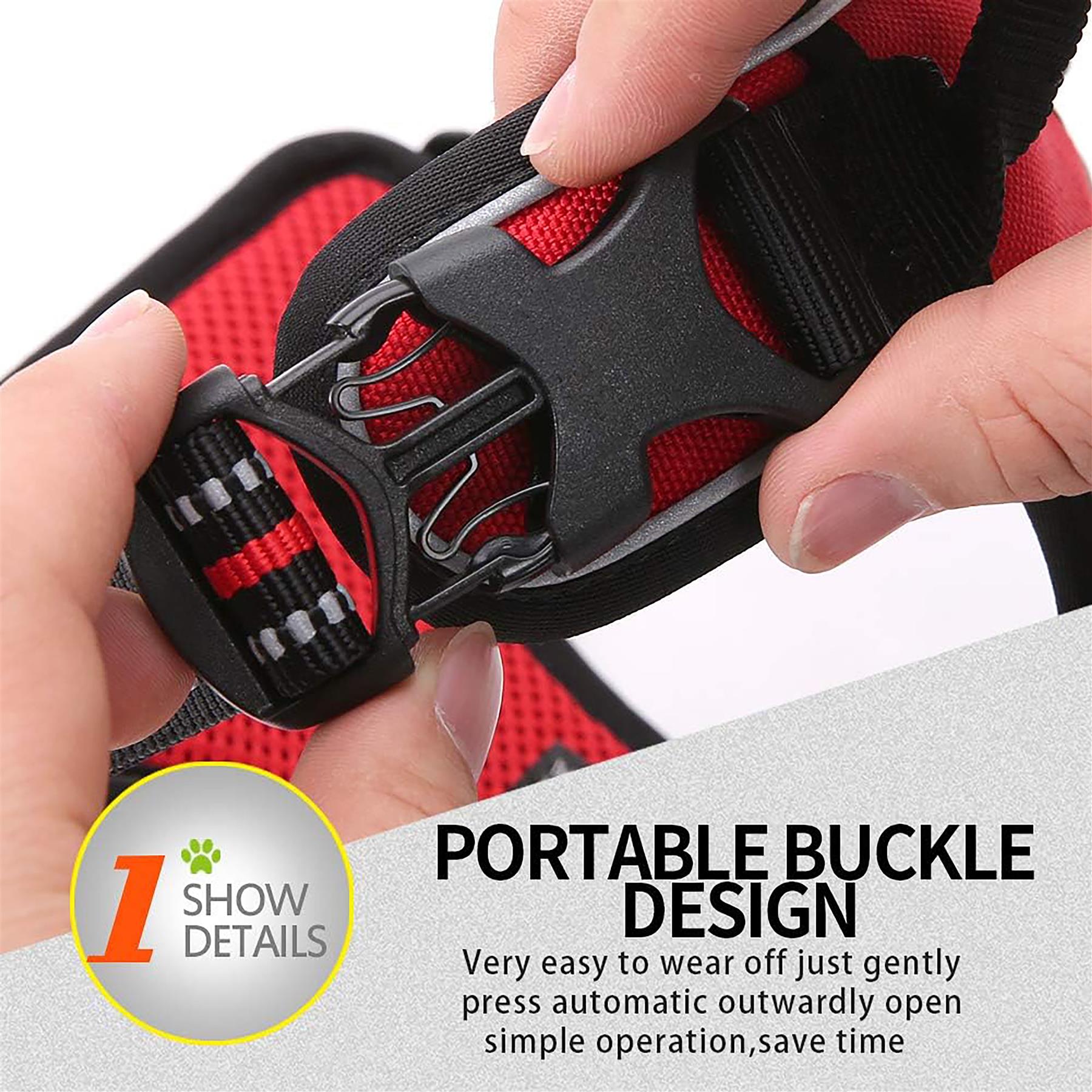 Dog Harness Strong Adjustable No Pull High Visibility Reflective Safety Vest Dog Harness Strong Adjustable No Pull High Visibility Reflective Safety Vest