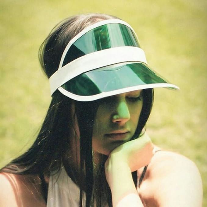 Unisex Neon Retro Sun Visor Hat Headband Cap For Golf Stag Poker Party Hats Lot - Picture 13 of 44