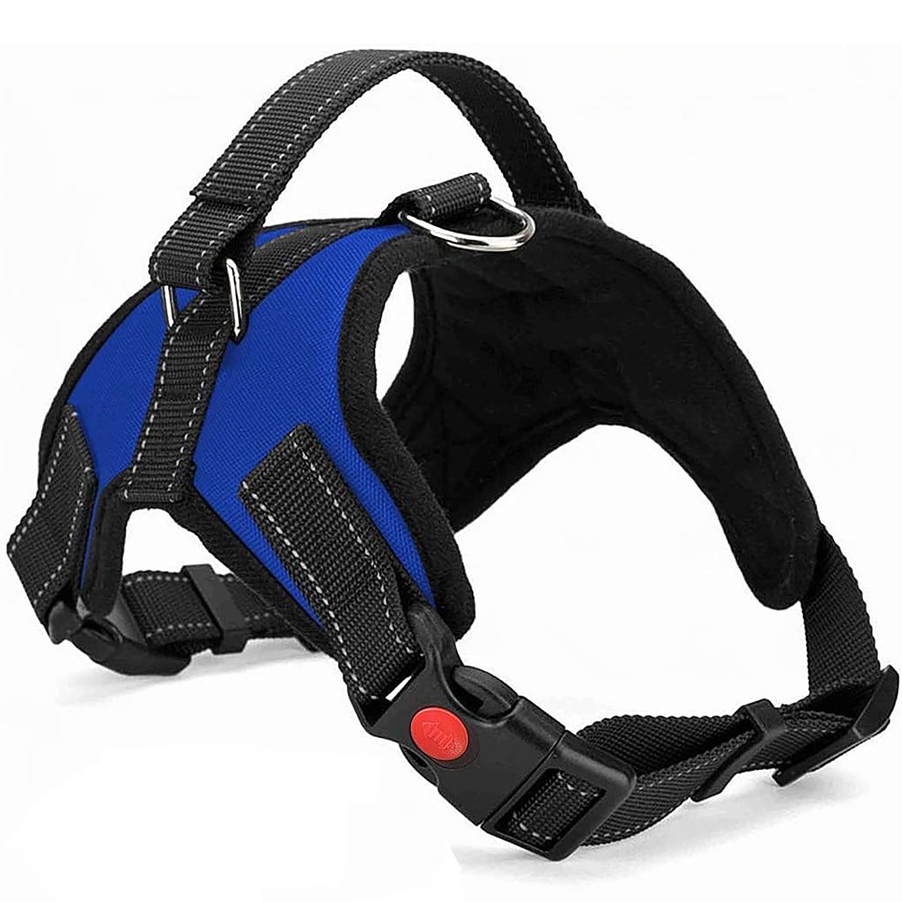 Dog Harness No Pull Strong For Anti Pull Adjustable Soft Reflective Safety Vest