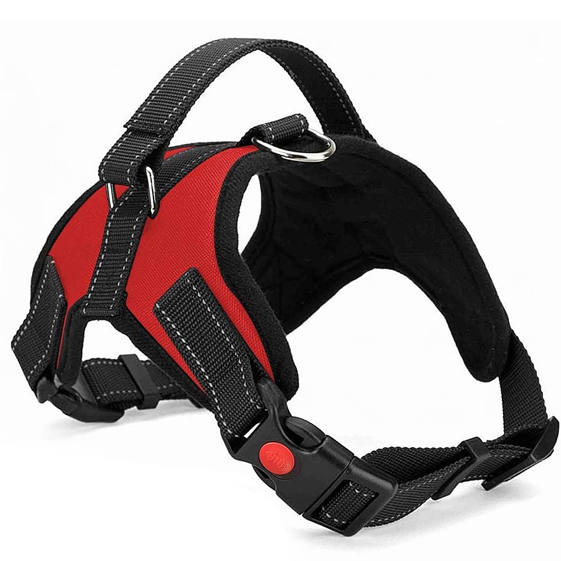 Dog Harness No Pull Strong For Anti Pull Adjustable Soft Reflective Safety Vest