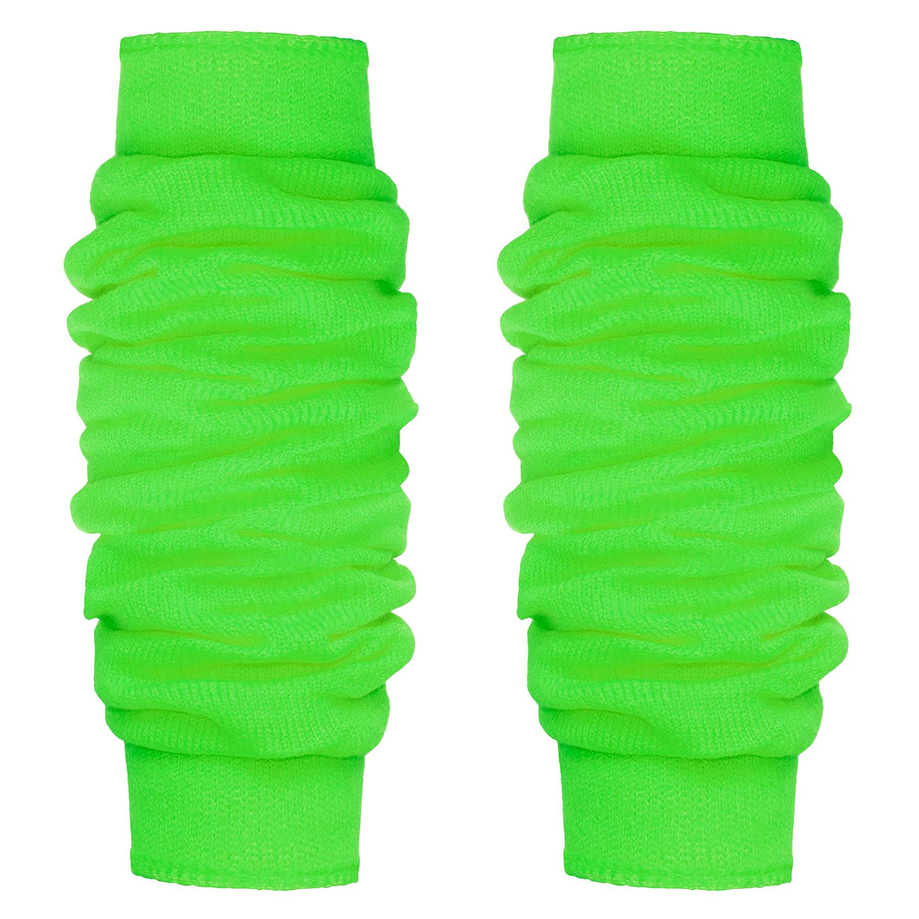 GIRLS TUTU LEG WARMERS 80’S WOMENS FANCY DRESS LADIES DANCE KNEE SOCKS ACCESSORY - Picture 9 of 31