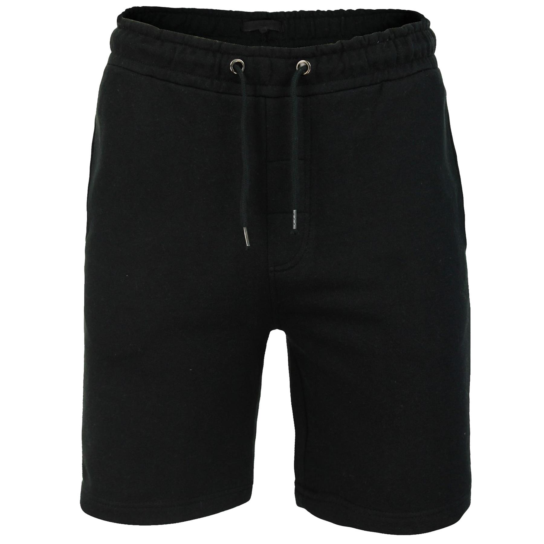 Mens Fleece Shorts With Zip Pockets Elasticated Waist Summer Gym Running Joggers - Picture 2 of 16