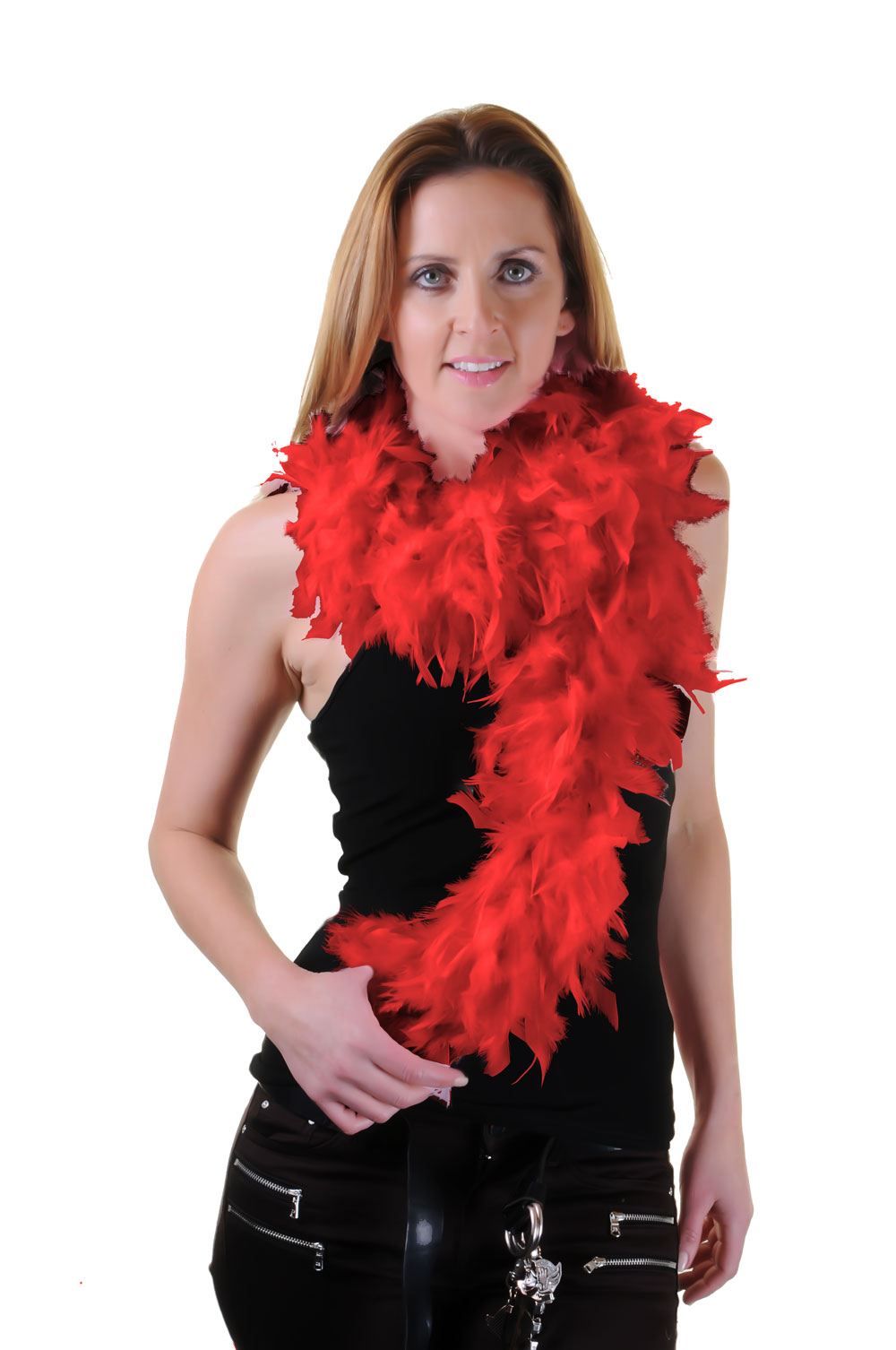FEATHER BOA BURLESQUE DANCE FANCY DRESS HEN NIGHT ACCESSORY SHOWGIRL