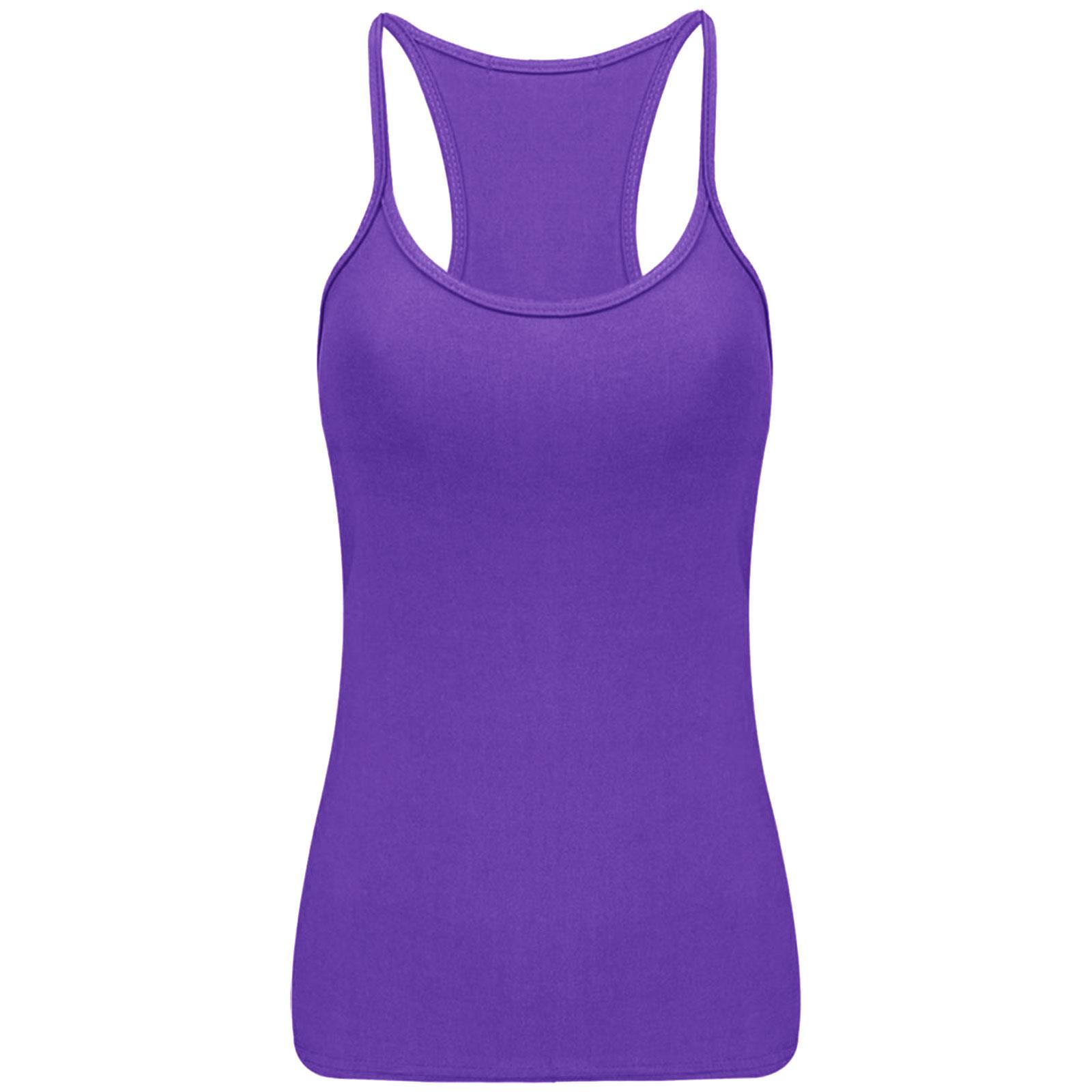 WOMENS LADIES VEST TOP PARTY LYCRA NEON STRETCH RACER BACK DANCE TUTU