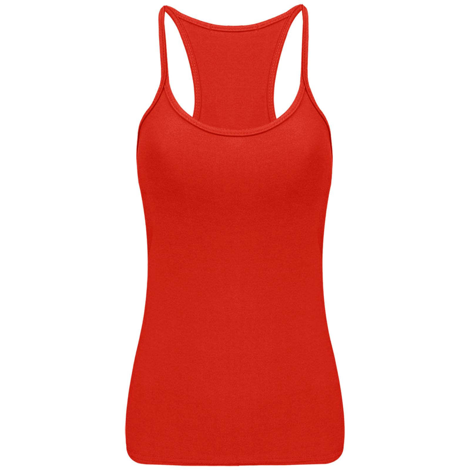 WOMENS LADIES VEST TOP PARTY LYCRA NEON STRETCH RACER BACK DANCE TUTU