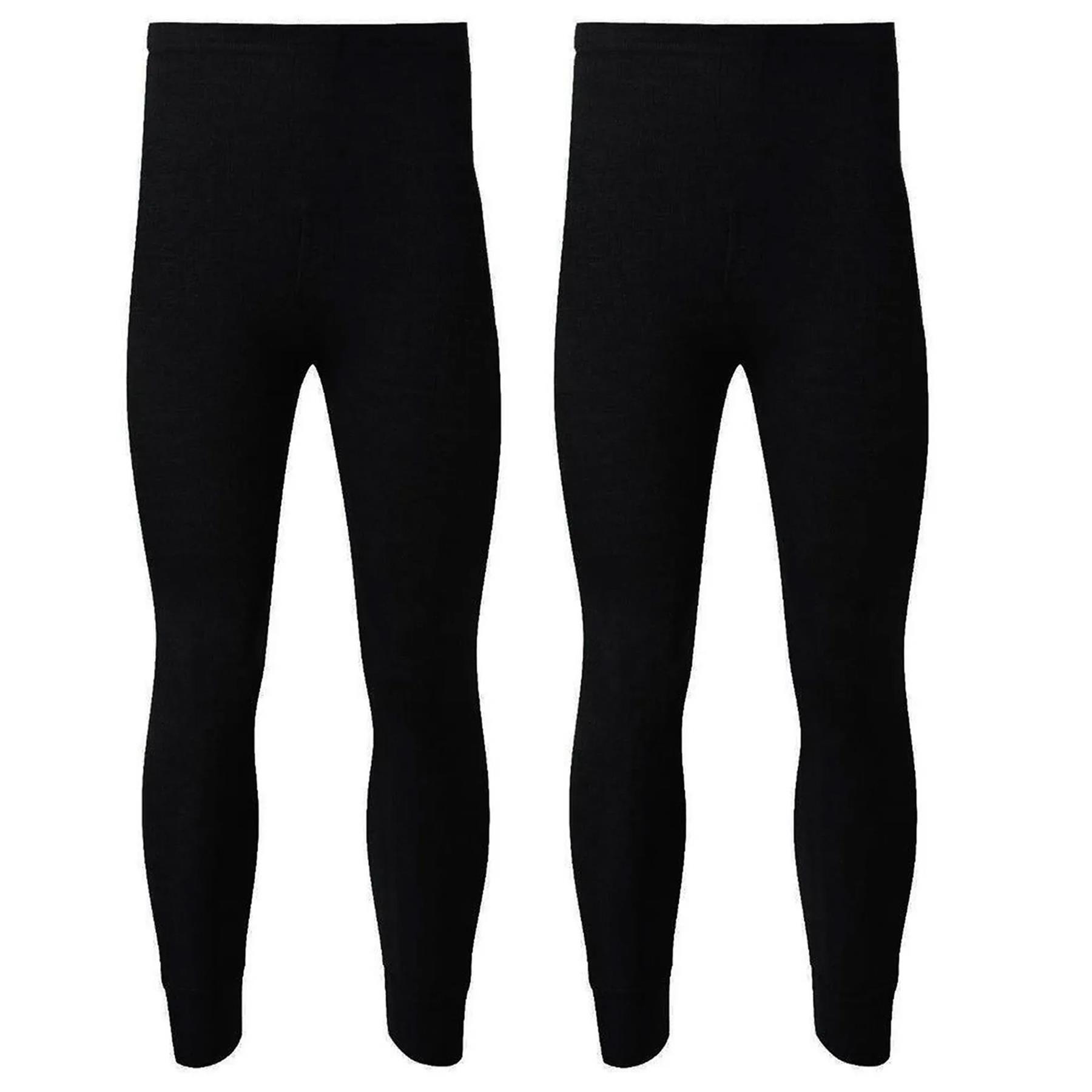 2 Pack Mens Thermal Long Johns Warm Winter Base layer Bottoms Underwear Trouser - Picture 6 of 17
