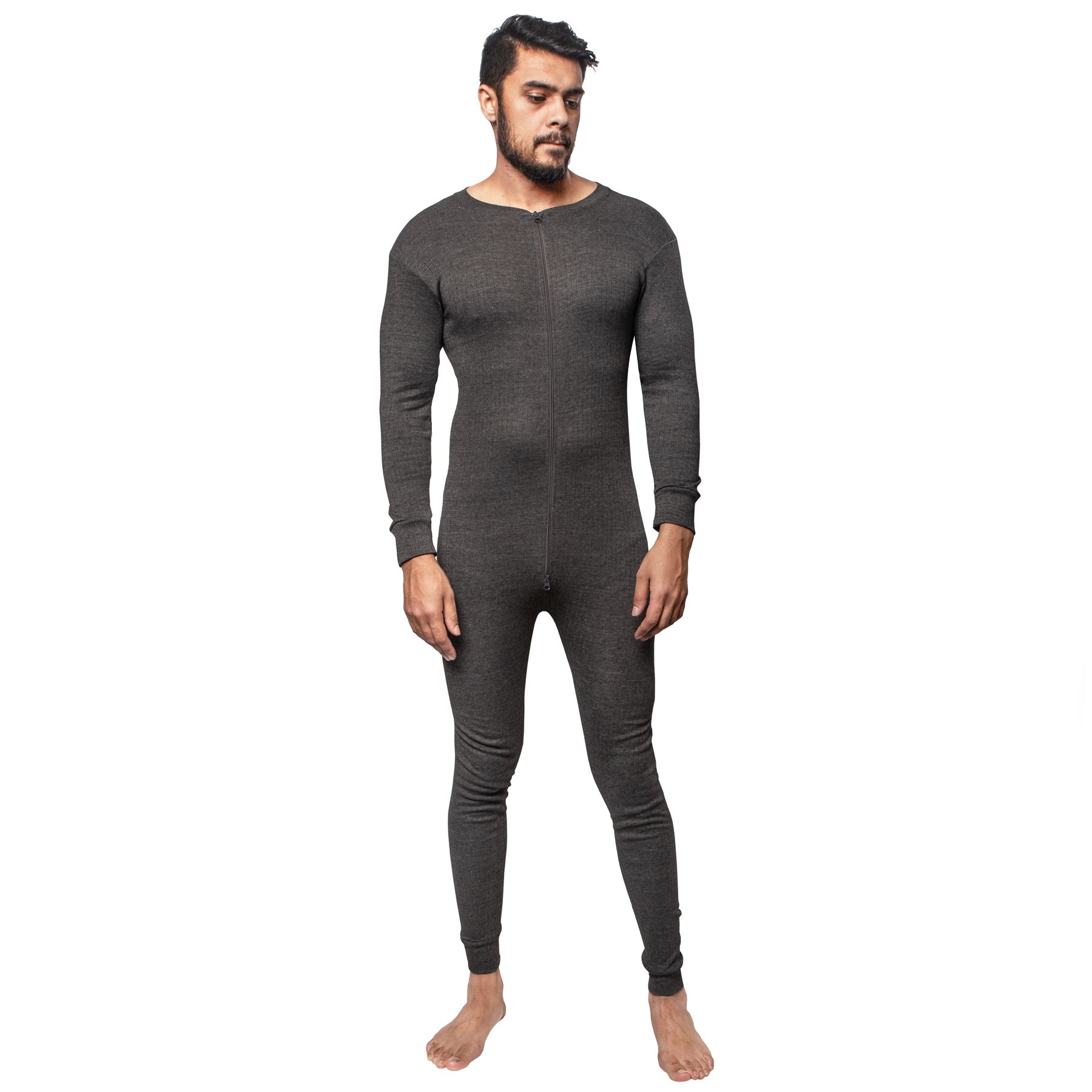 パンツ LESS TAILOR THERMAL ALL IN ONE MENS THERMAL ALL IN ONE SUIT UNDERWEAR SET BASELAYER ZIP