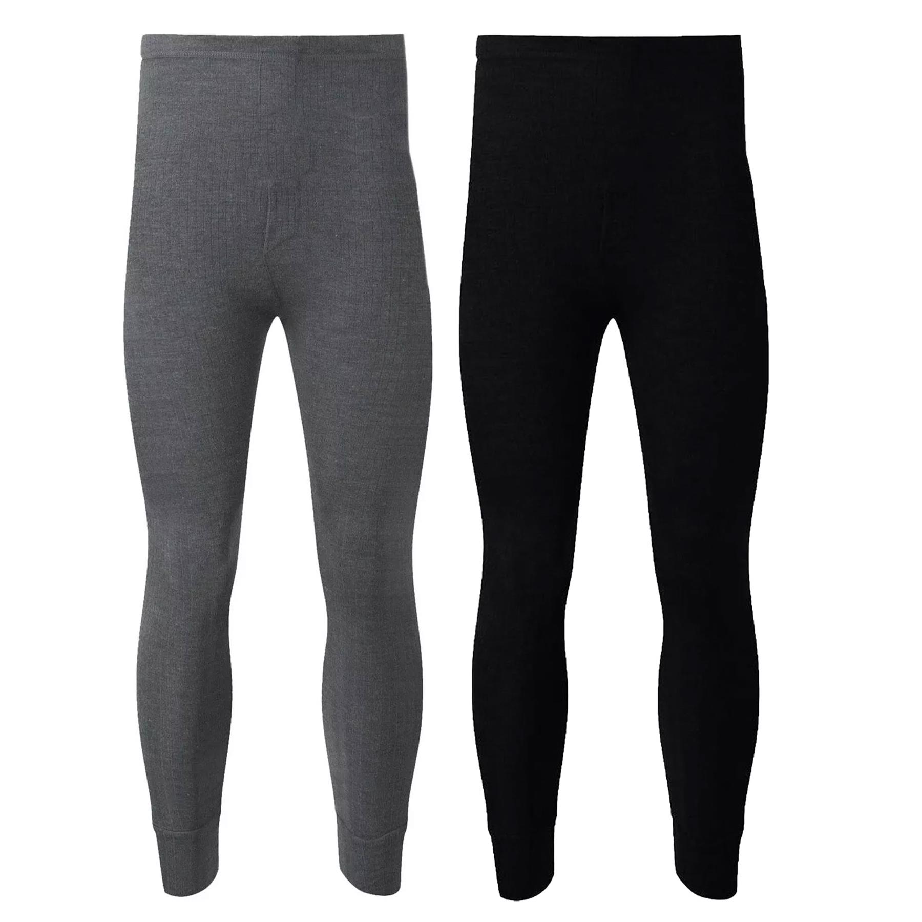 2 Pack Mens Thermal Long Johns Warm Winter Base layer Bottoms Underwear Trouser - Picture 11 of 17
