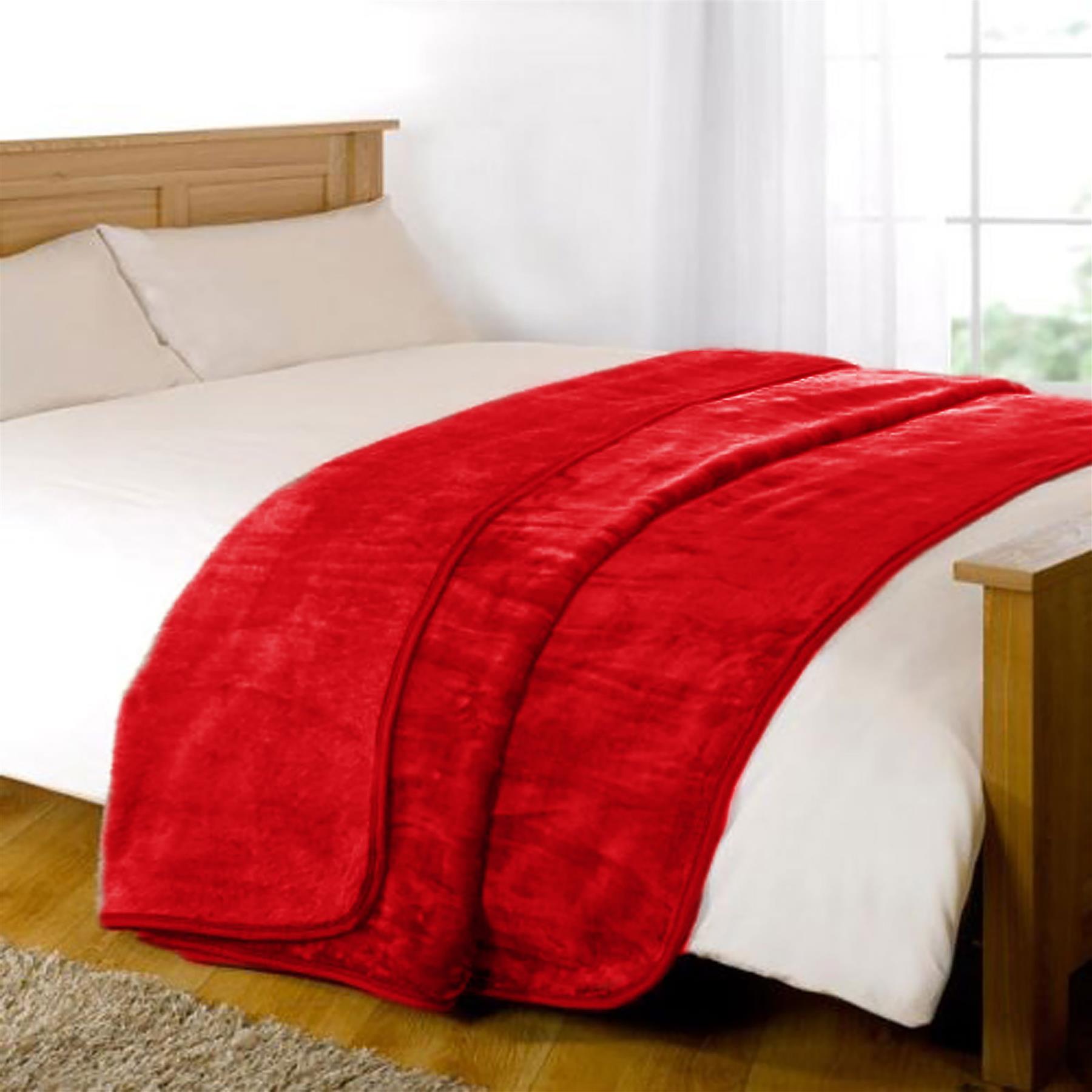 LUXURY FAUX FUR BLANKET BED THROW SOFA SOFT WARM FLEECE THROW SINGLE DOUBLE KING - Picture 33 of 62